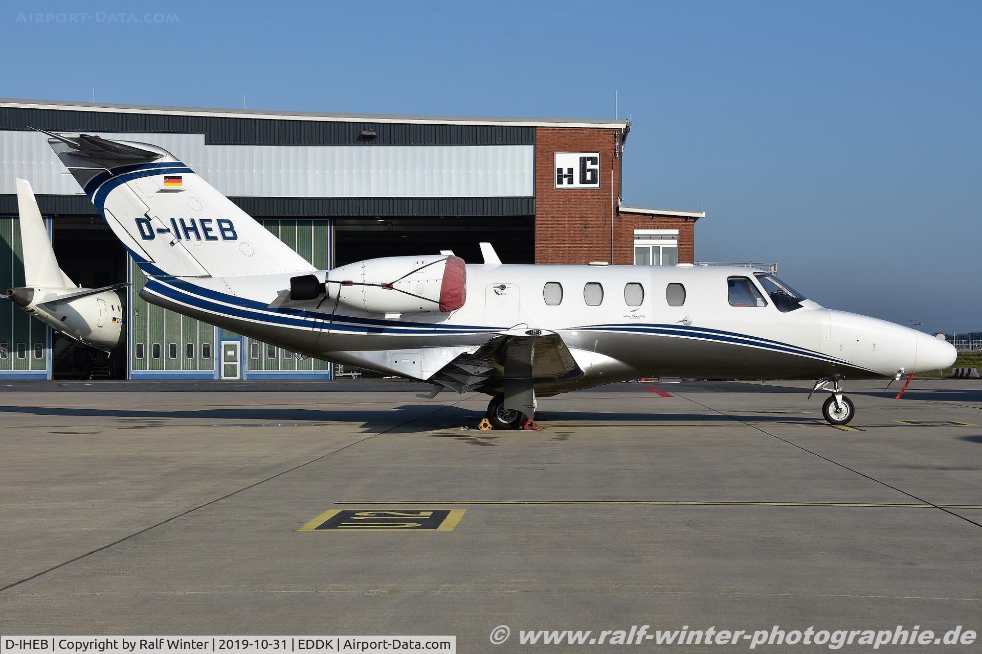 D-IHEB, 1994 Cessna 525 CitationJet CJ1 C/N 525-0064, Cessna 525 CitationJet 1 - SCR Silver Cloud Air - 525-0064 - D-IHEB - 31.10.2019 - CGN