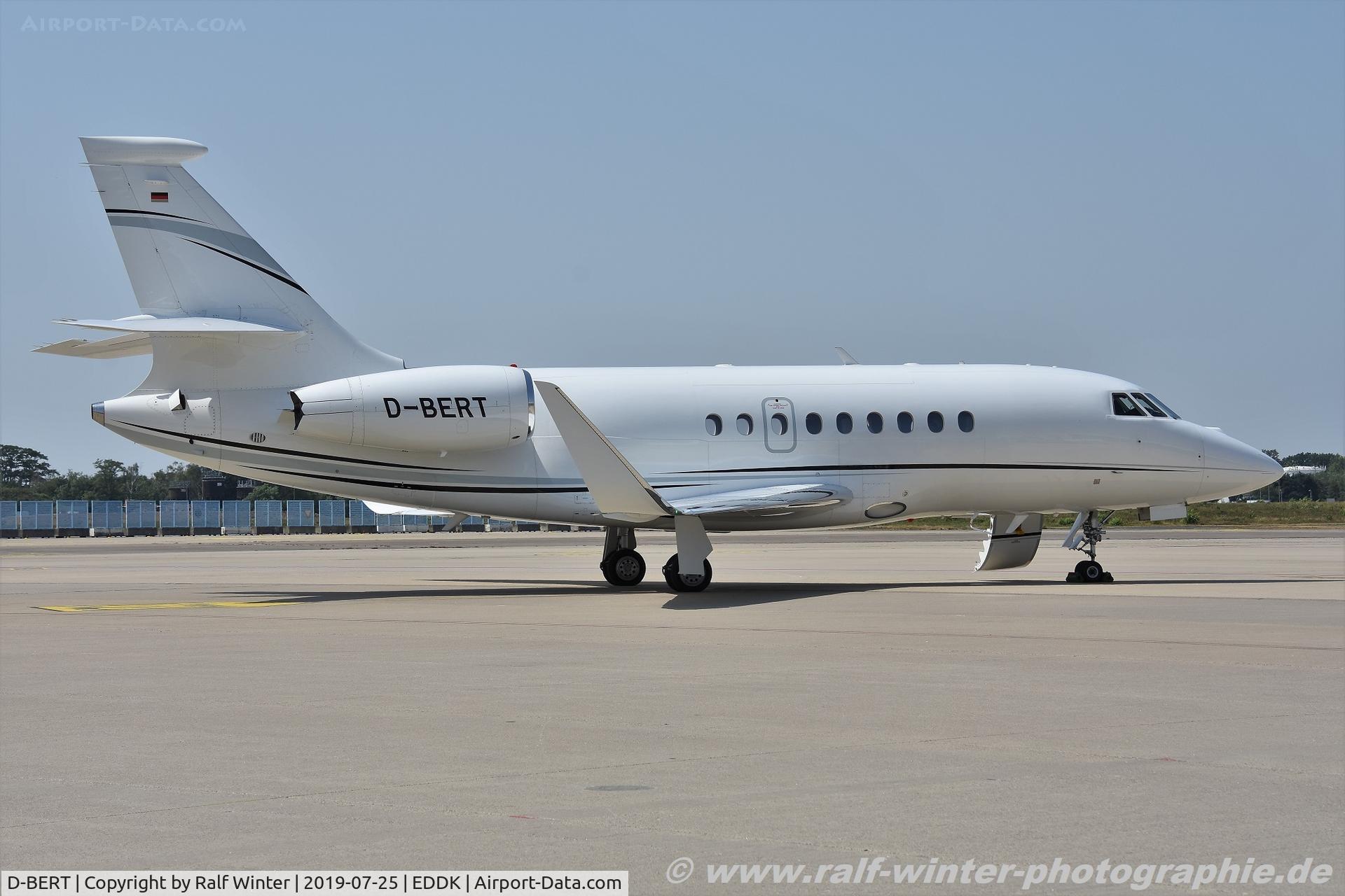 D-BERT, 2013 Dassault Falcon 2000LX C/N 271, Dassault Falcon 2000LX - BFD Bertelsmann AG - 271 - D-BERT - 25.07.2019 - CGN