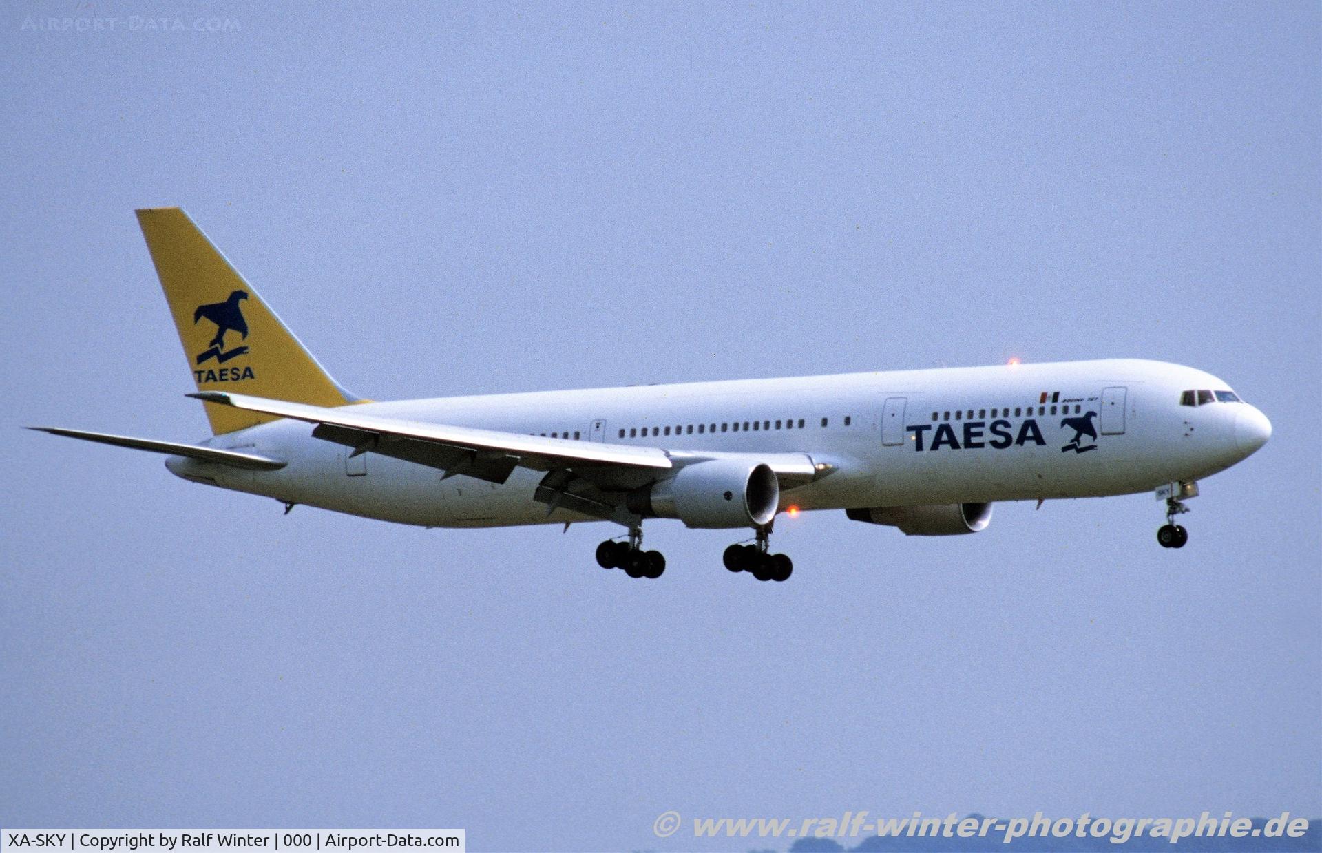 XA-SKY, 1992 Boeing 767-3Y0/ER C/N 25411, Boeing 767-3Y0(ER) - TAESA Transportes Aereos Ejecutivos - 25411 - XA-SKY