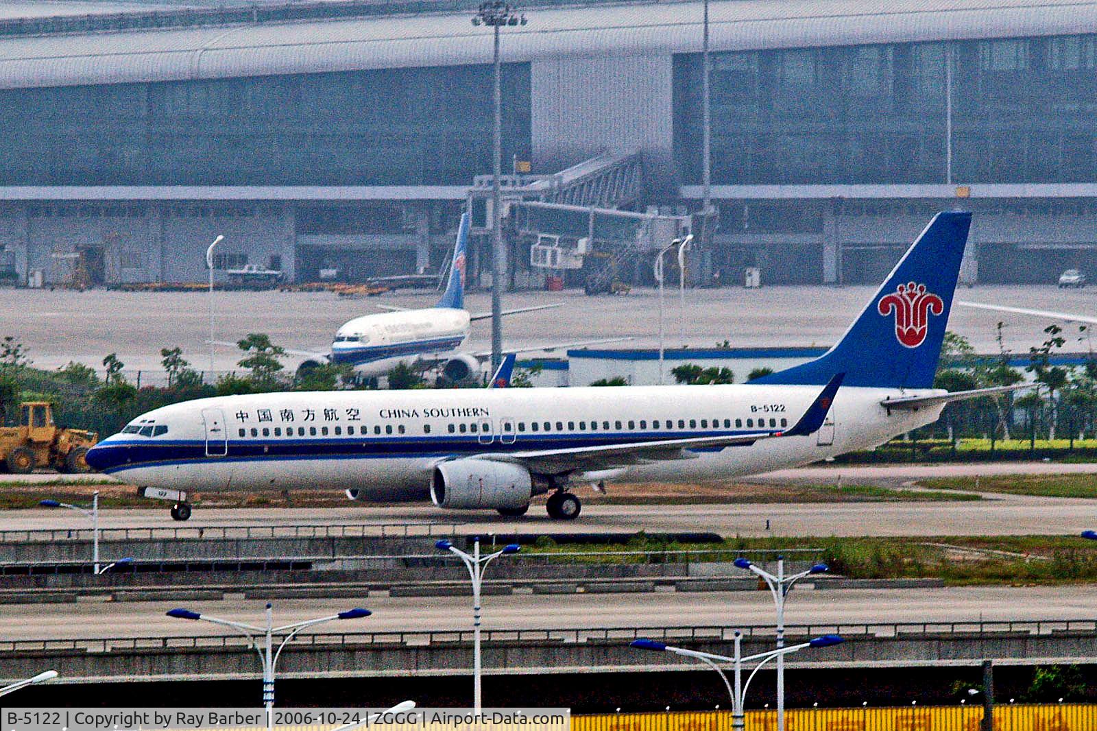 B-5122, 2002 Boeing 737-83N C/N 32610, B-5122   Boeing 737-83N [32610] (China Southern Airlines) Guangzhou-Baiyun~B 24/10/2006