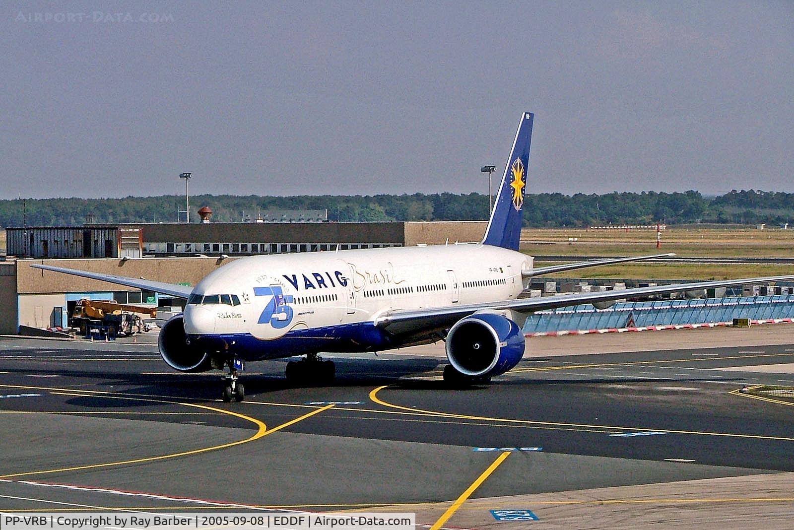 PP-VRB, 2001 Boeing 777-2Q8/ER C/N 28692, PP-VRB   Boeing 777-2Q8ER [28692] (Varig) Frankfurt Int'l~D 08/09/2005