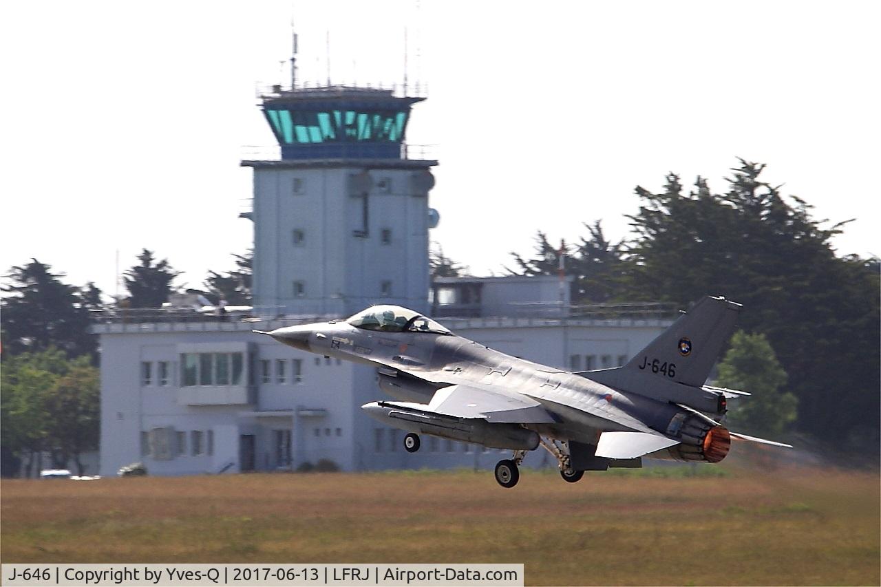 J-646, Fokker F-16AM Fighting Falcon C/N 6D-78, Fokker F-16AM Fighting Falcon, Take off rwy 08, Landivisiau Naval Air Base (LFRJ) Tiger Meet 2017