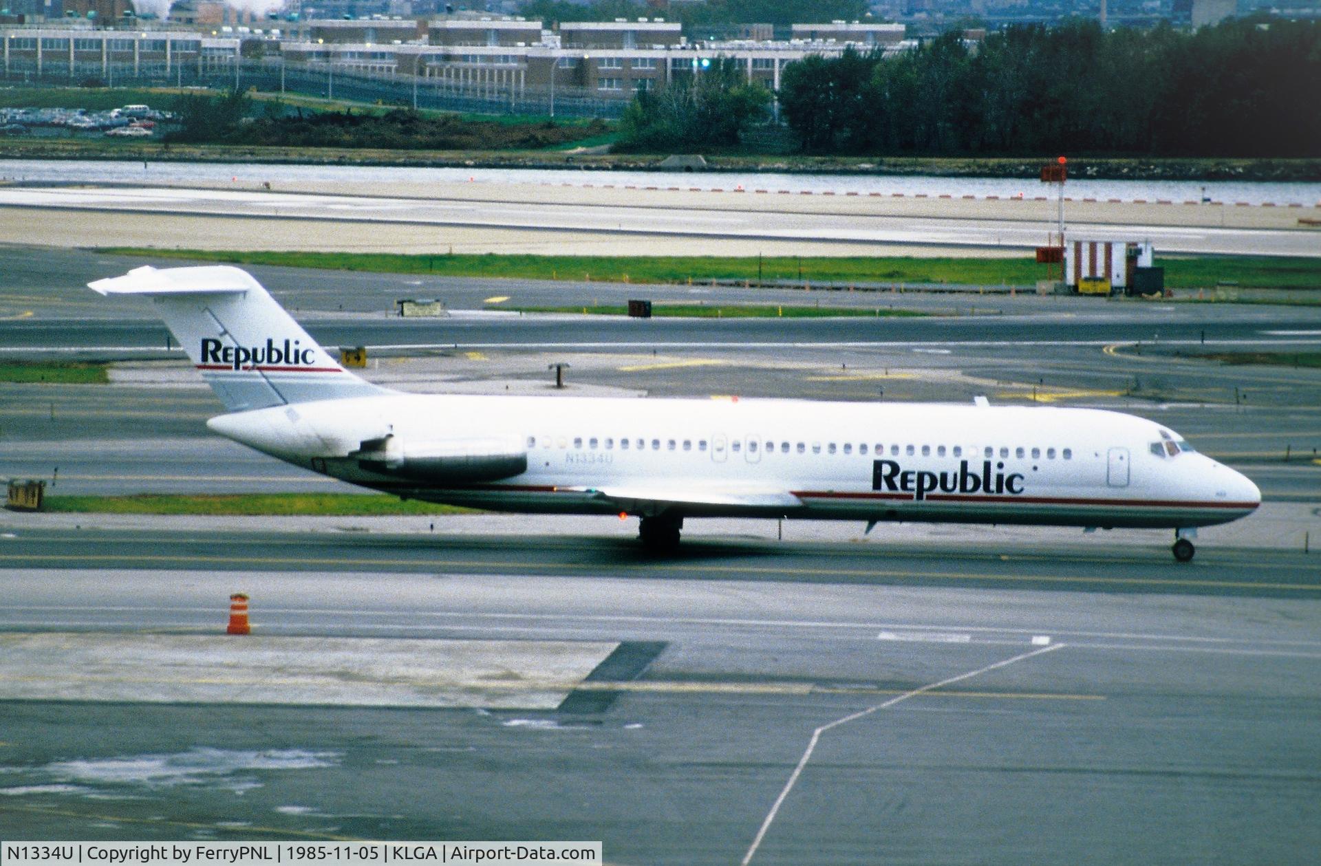 N1334U, 1970 Douglas DC-9-31 C/N 47280, Arrival of Republic DC-9-31