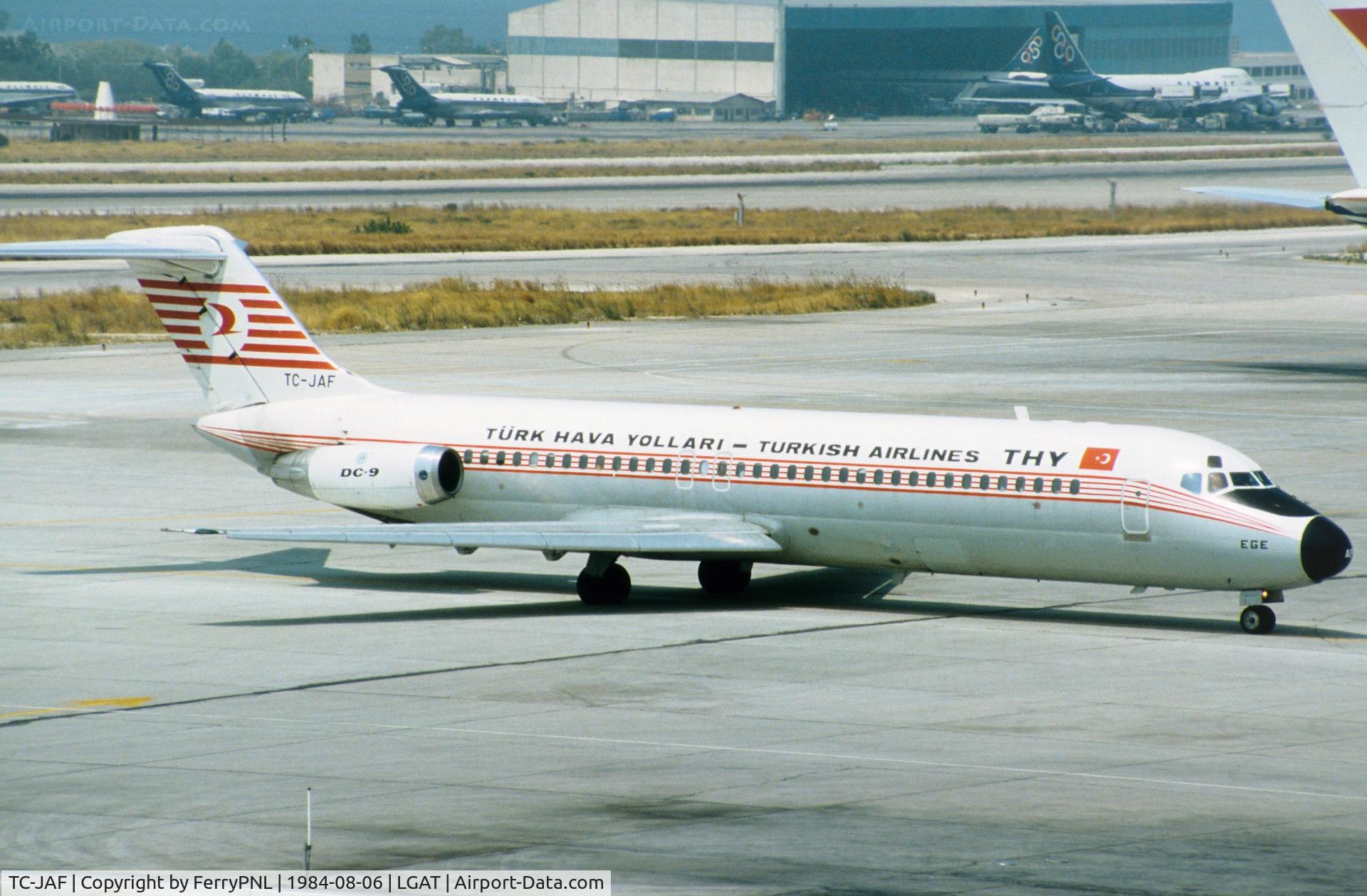 TC-JAF, 1965 Douglas DC-9-32 C/N 47451, Arrival of Turkish DC-9-32