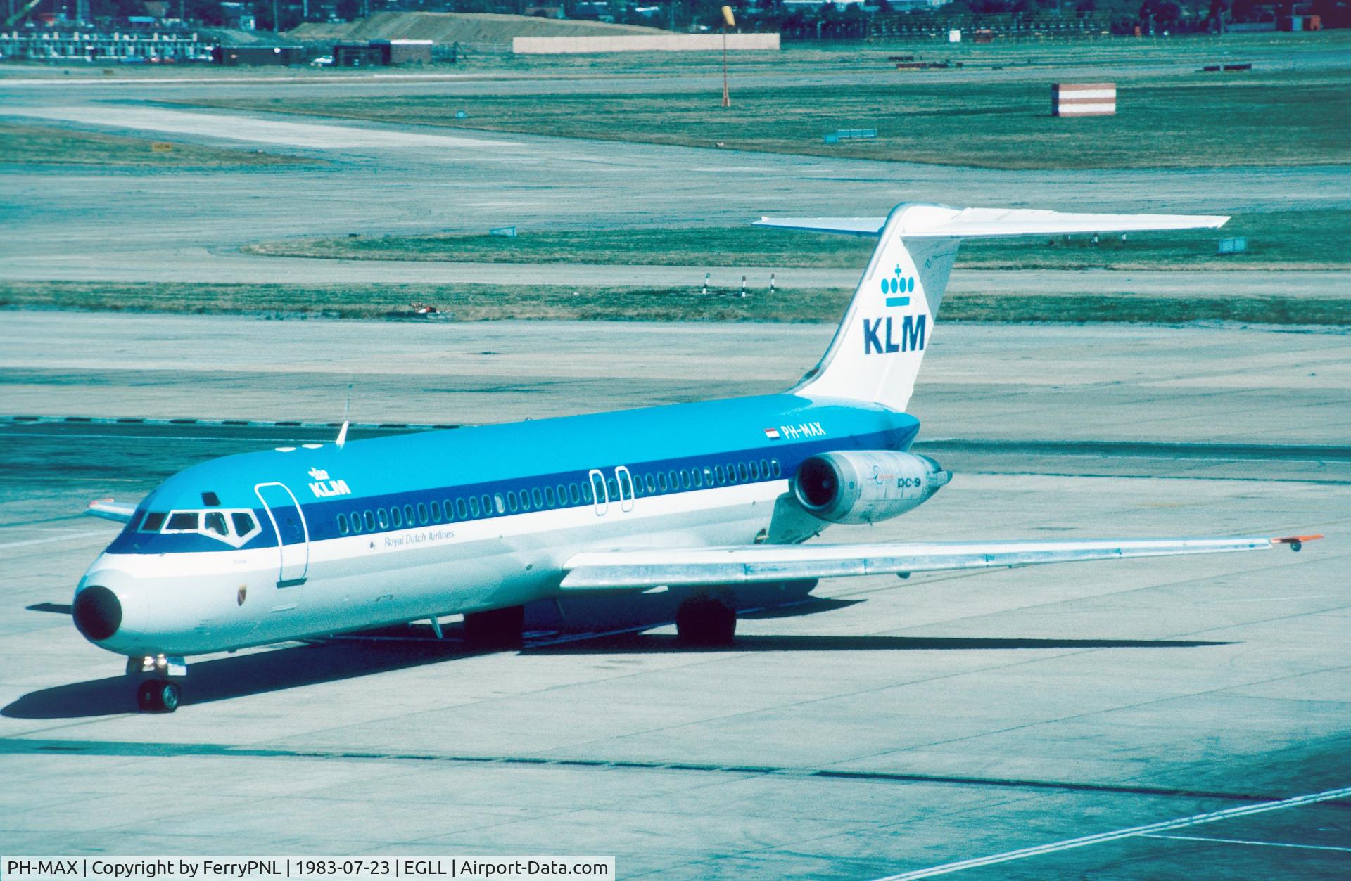 PH-MAX, 1971 Douglas DC-9-32 C/N 47514, KLM DC-9-32 arriving in LHR