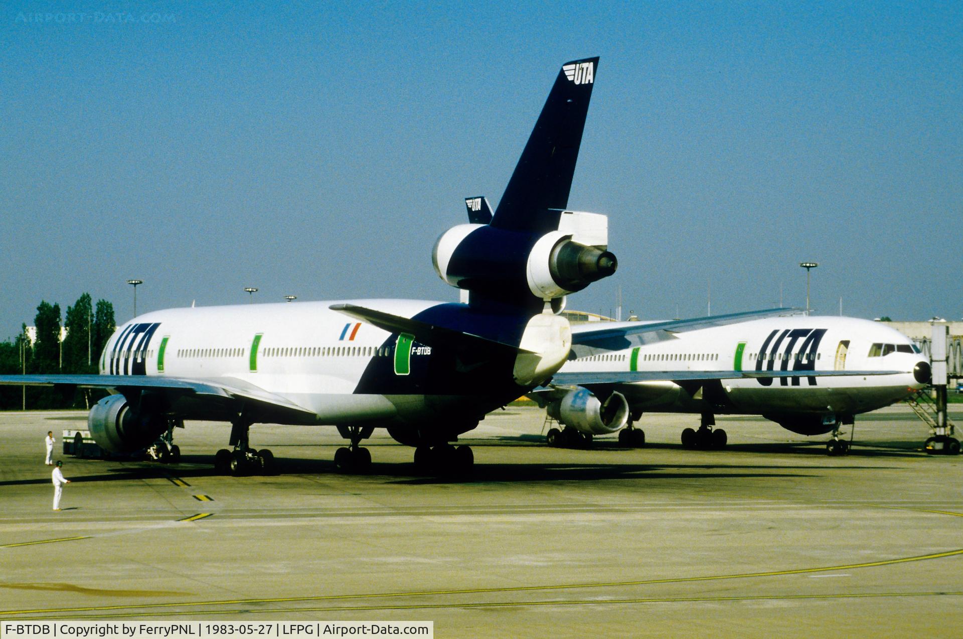 F-BTDB, 1973 McDonnell Douglas DC-10-30 C/N 46850, UTA DC-10-30 times 2