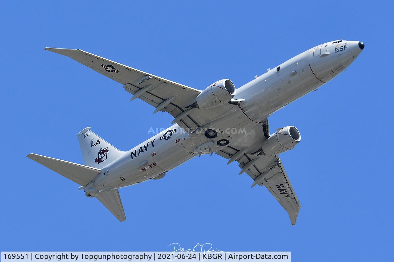 169551, Boeing P-8A Poseidon C/N 64081/7497, MADFOX21 comes up from NAS Jacksonville to work the BGR pattern