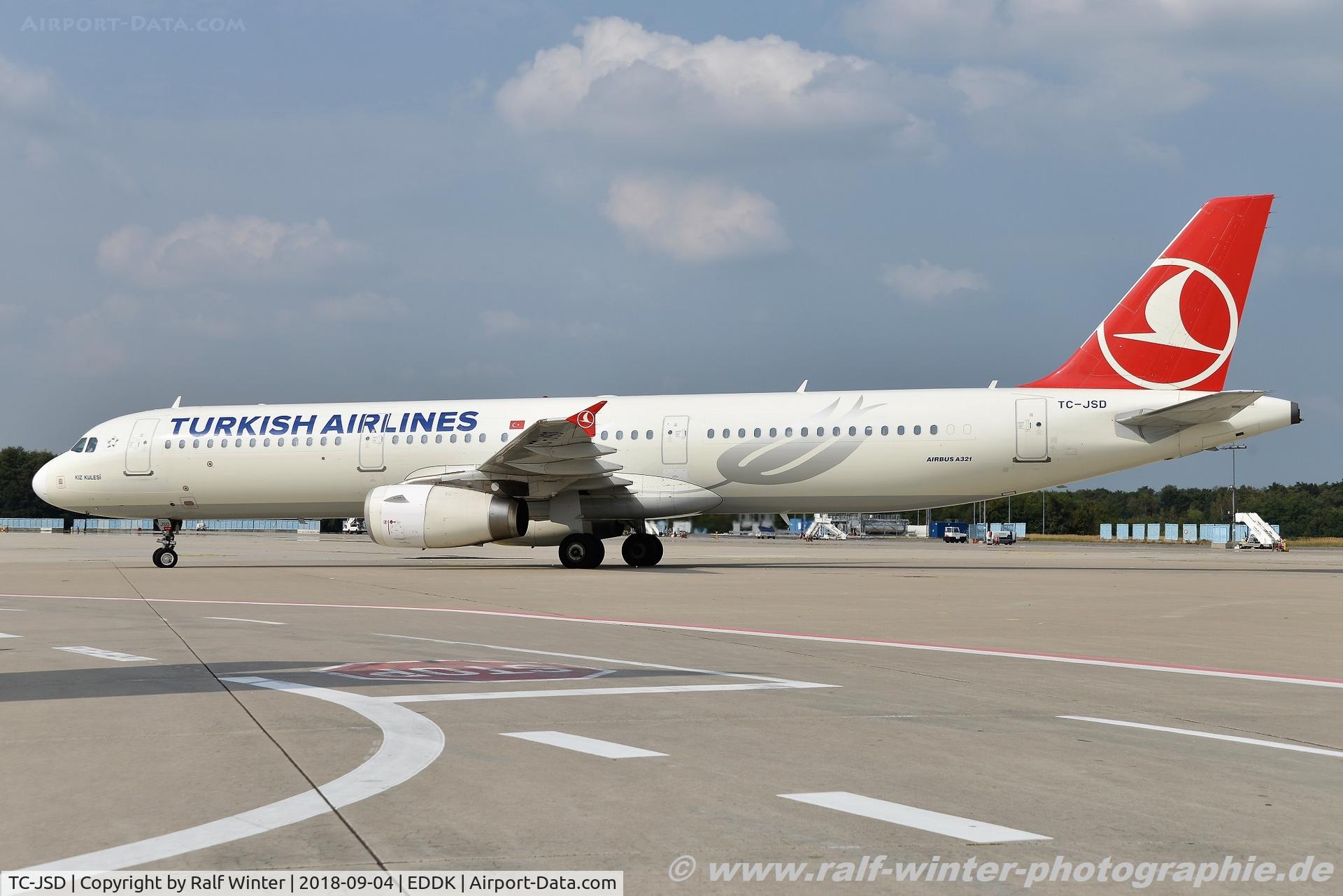 TC-JSD, 2012 Airbus A321-231 C/N 5388, Airbus A321-231 - TK THY THY Turkish Airlines 'Kiz Kulesi'- 5388 - TC-JSD - 04.09.2018 - CGN