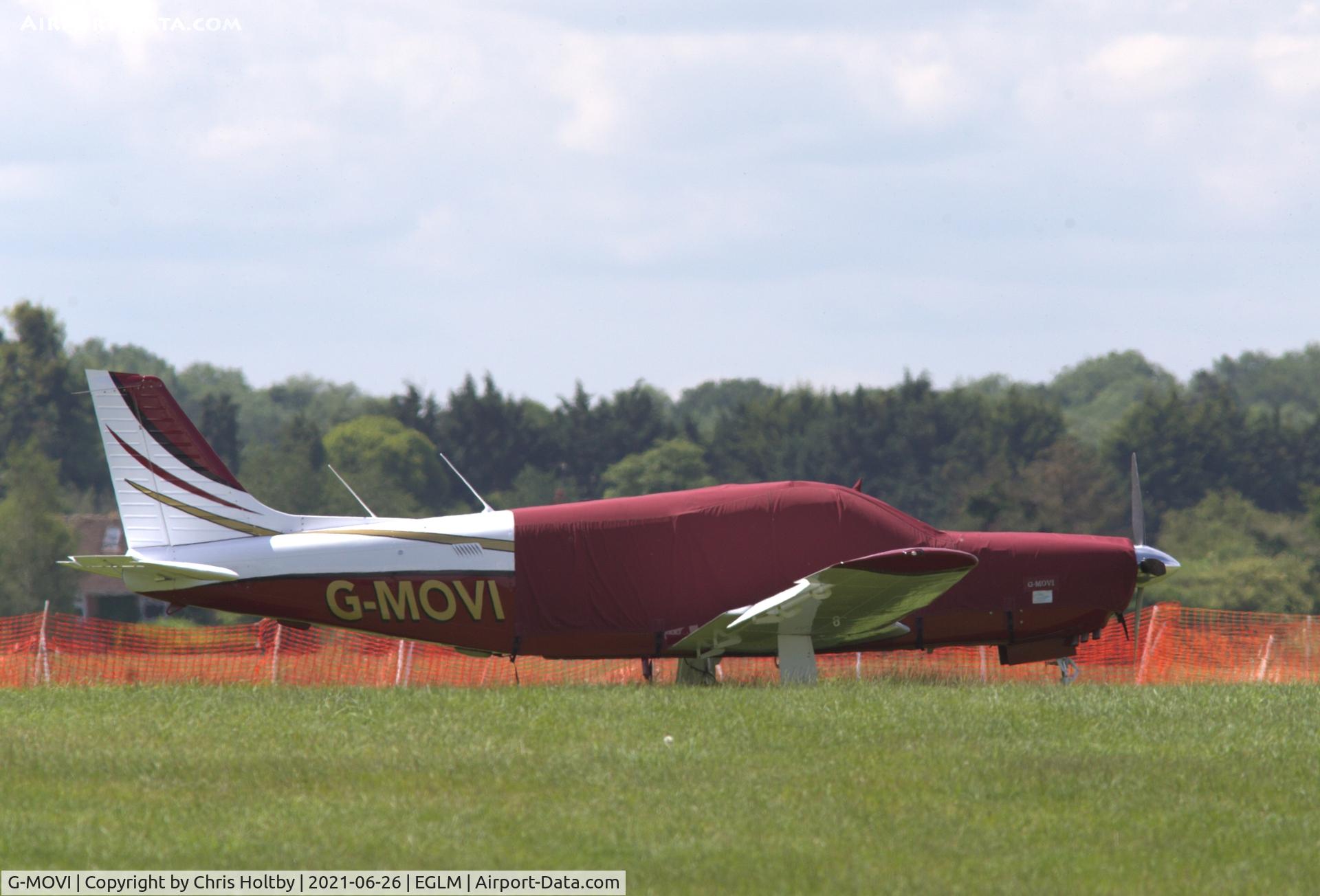 G-MOVI, 1983 Piper PA-32R-301 Saratoga SP C/N 32R-8313029, Parked at White Waltham, Berkshire