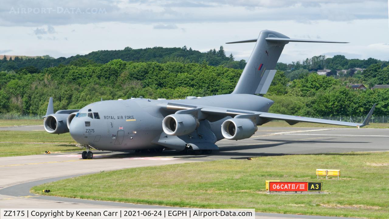 ZZ175, 2008 Boeing C-17A Globemaster III C/N F-185, ZZ175 - Boeing Globemaster C.1 @ Edinburgh Airport