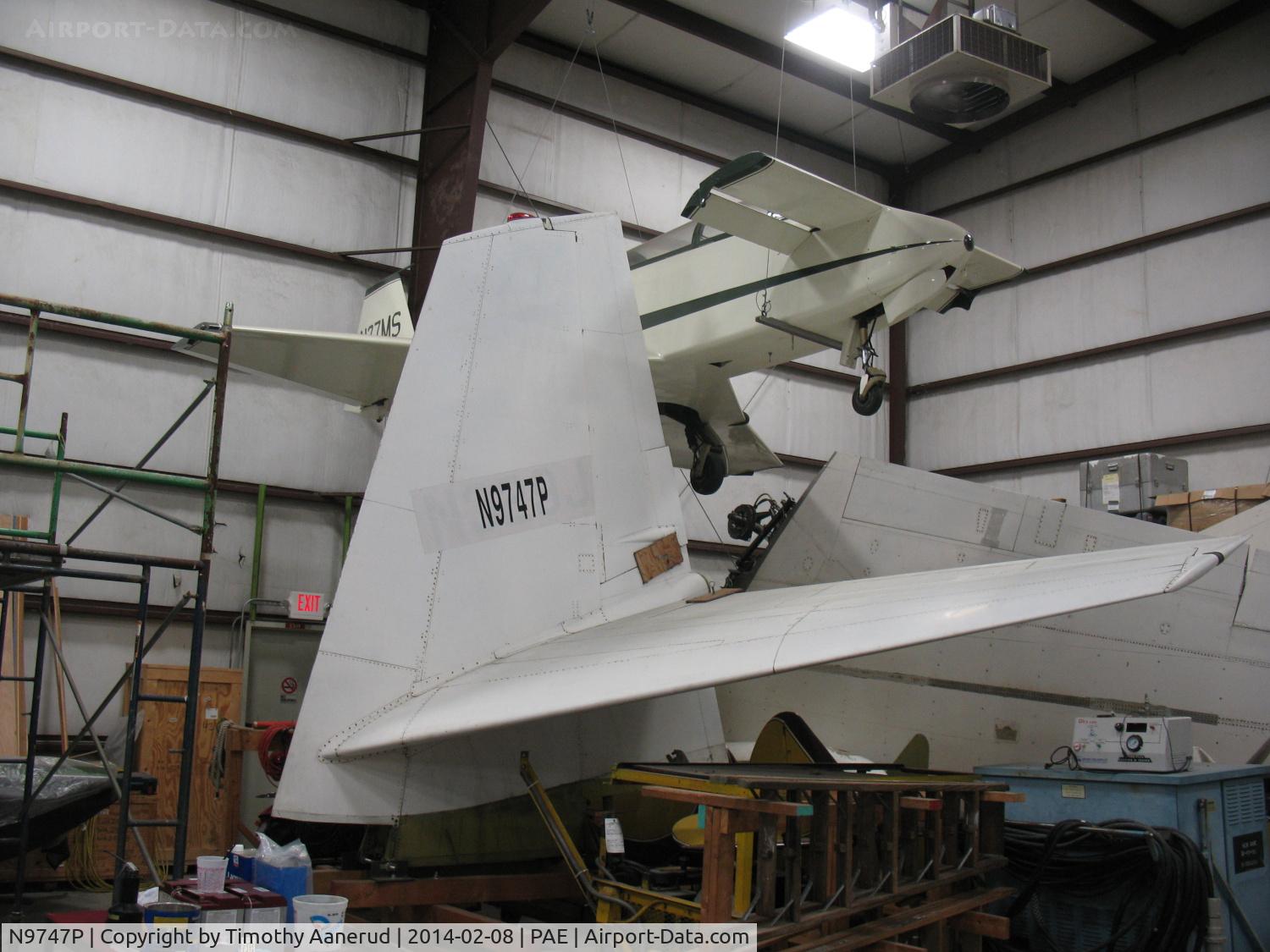N9747P, Piper PA-25-235 C/N 257556064, Piper PA-25-235, c/n: 257556064. Restoration Facility, Seattle Museum of Flight.  Some assembly required.