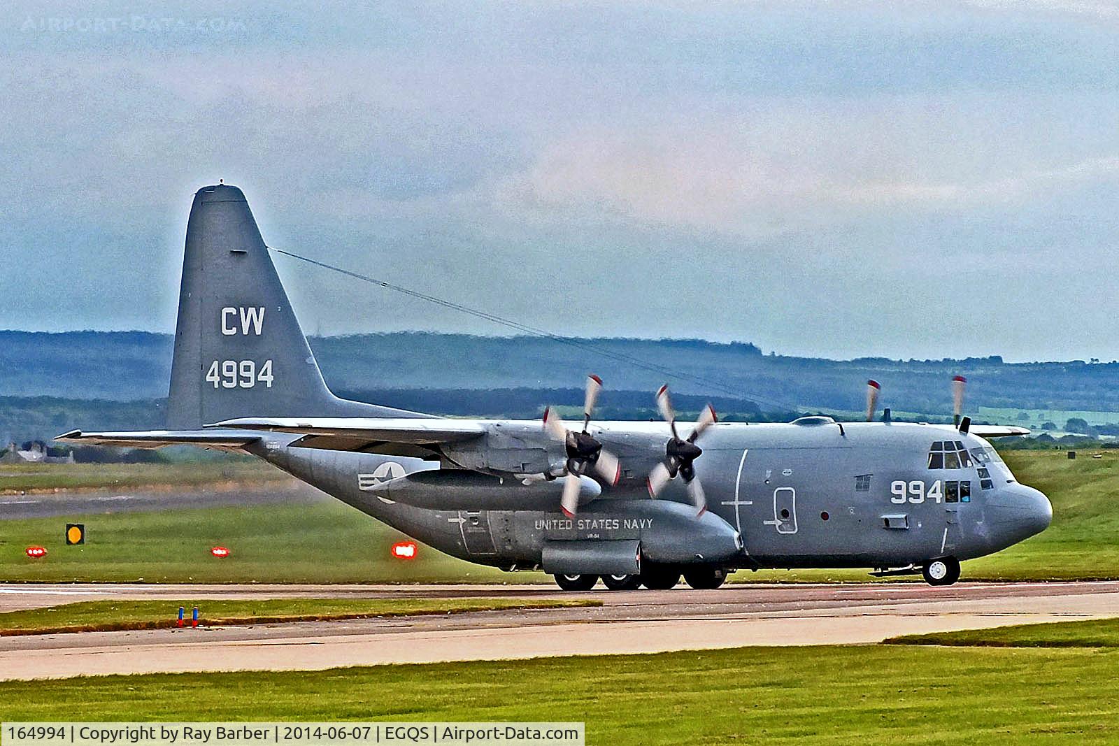 164994, Lockheed C-130T Hercules C/N 382-5299, 164994   Lockheed C-130T Hercules [5299] (United States Navy) RAF Lossiemouth~G 07/06/2014