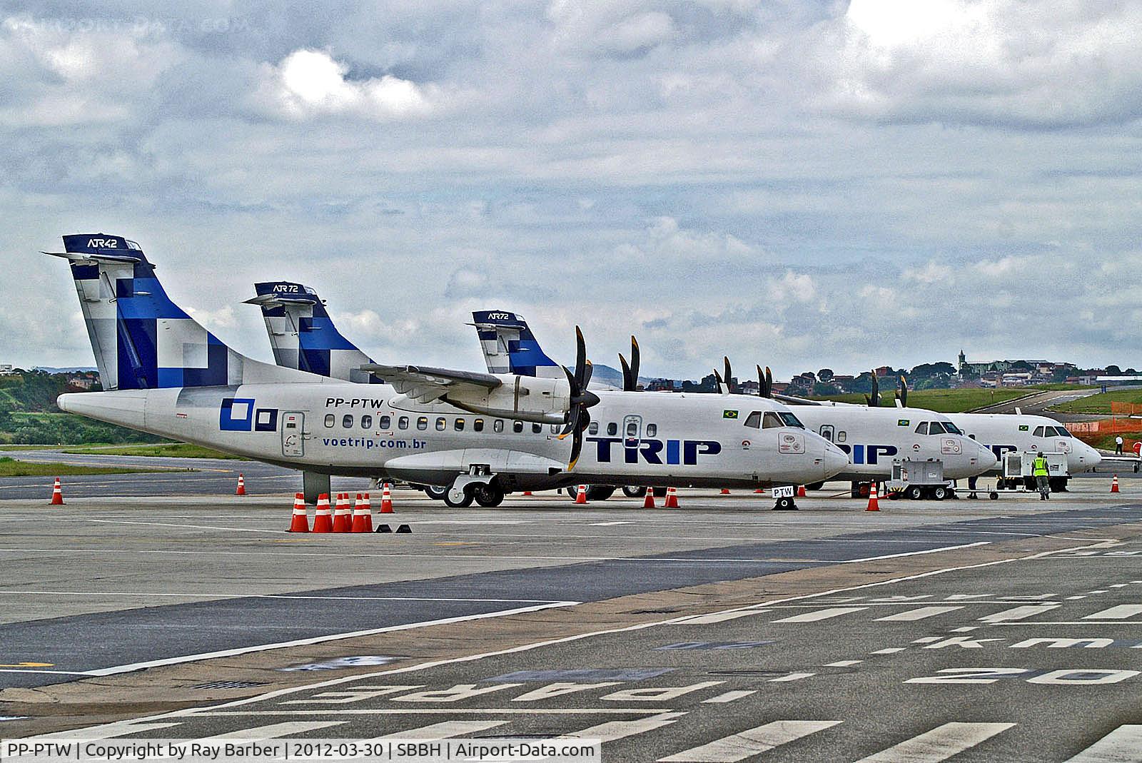 PP-PTW, 1996 ATR 42-500 C/N 510, PP-PTW   Aerospatiale ATR-42-500 [510] (TRIP Linhas Aereas) Belo Horizonte-Pampulha Int'l~PP 30/03/2012