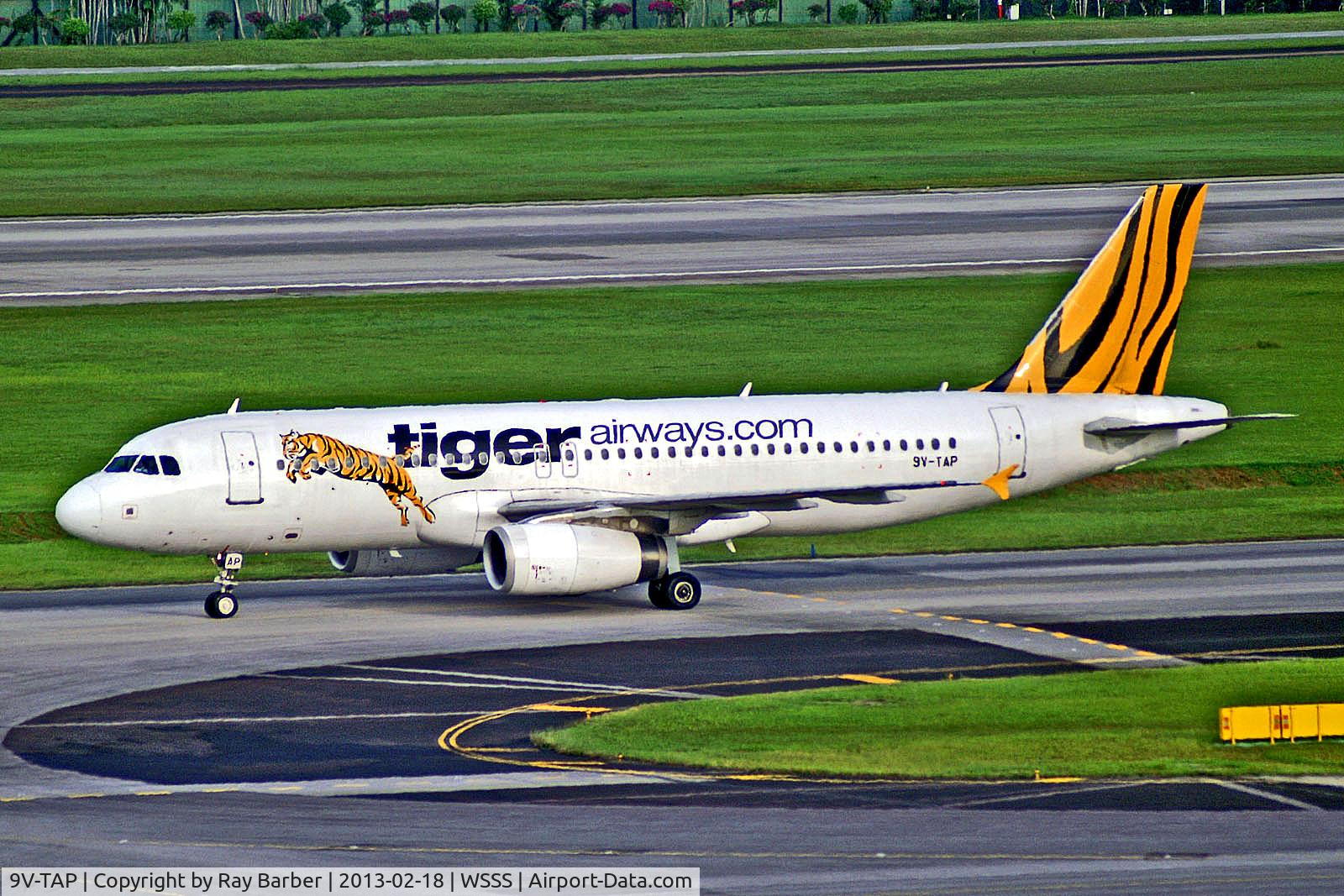 9V-TAP, 2010 Airbus A320-232 C/N 4445, 9V-TAP   Airbus A320-232 [4445] (Tiger Airways) Singapore-Changi~9V 18/02/2013
