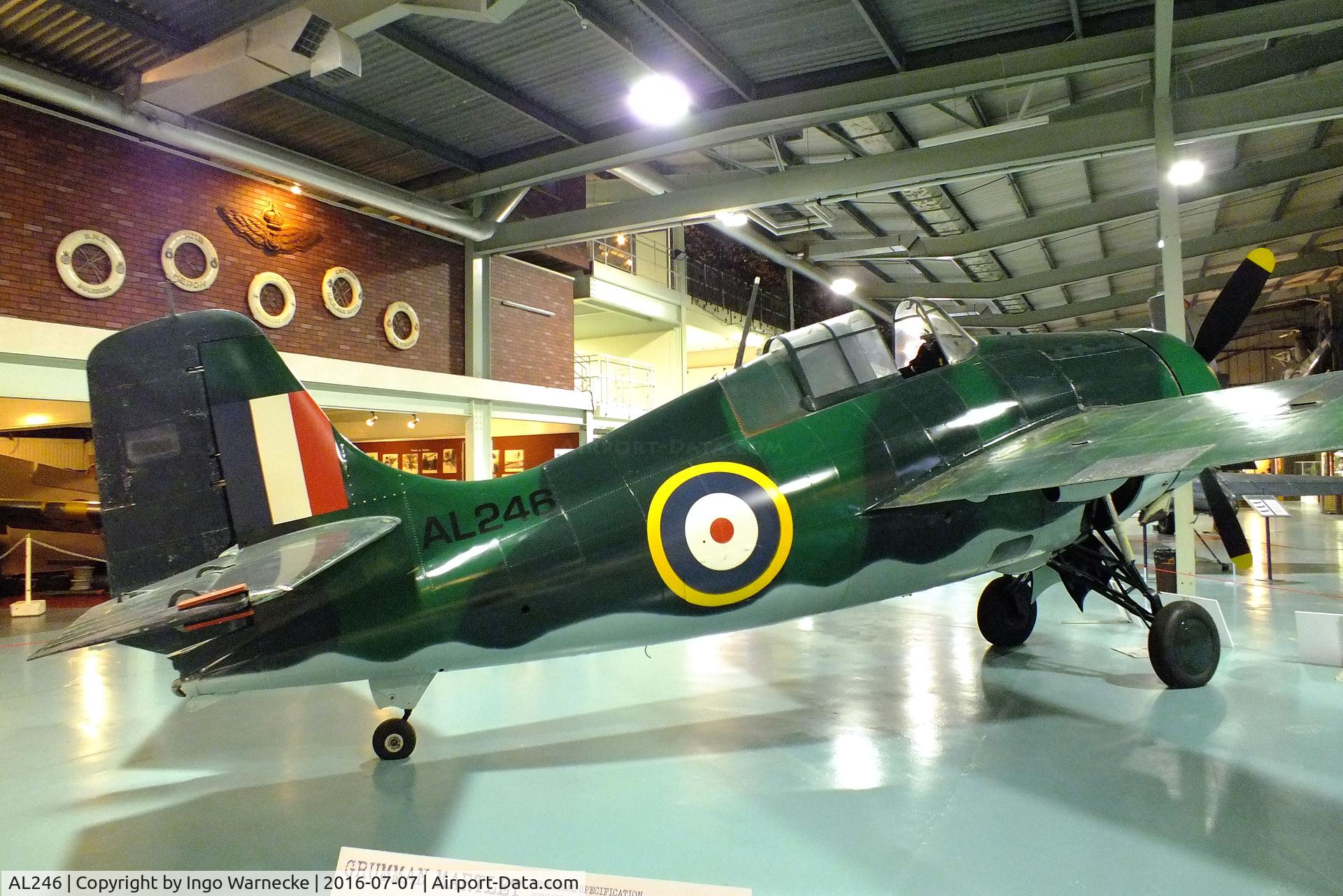 AL246, 1940 Grumman Martlet I C/N 663, Grumman Martlet I (F4F Wildcat) at the FAA Museum, Yeovilton