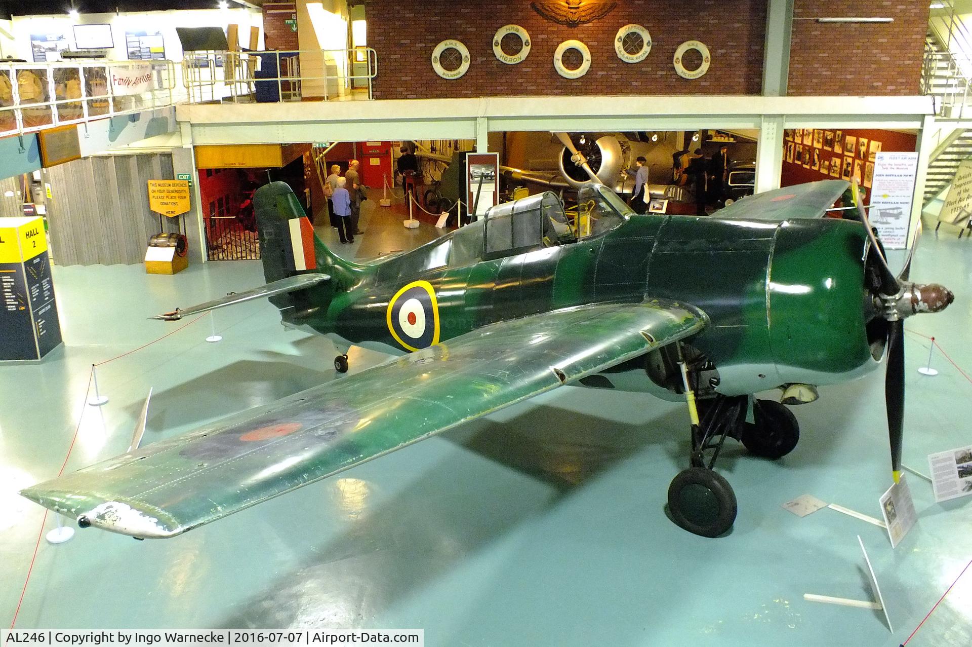 AL246, 1940 Grumman Martlet I C/N 663, Grumman Martlet I (F4F Wildcat) at the FAA Museum, Yeovilton