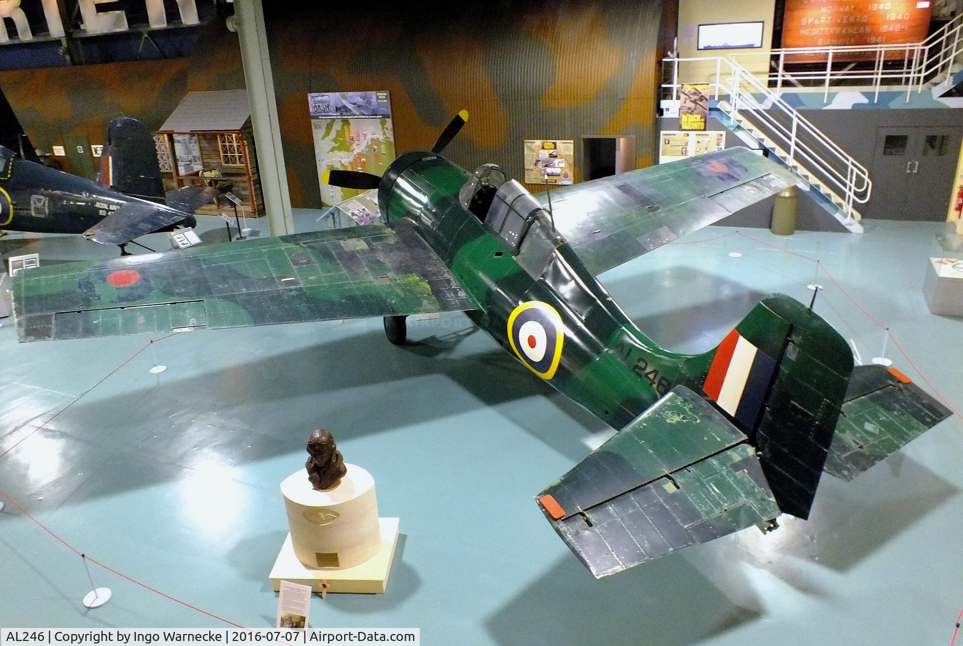 AL246, 1940 Grumman Martlet I C/N 663, Grumman Martlet I (F4F Wildcat) at the FAA Museum, Yeovilton