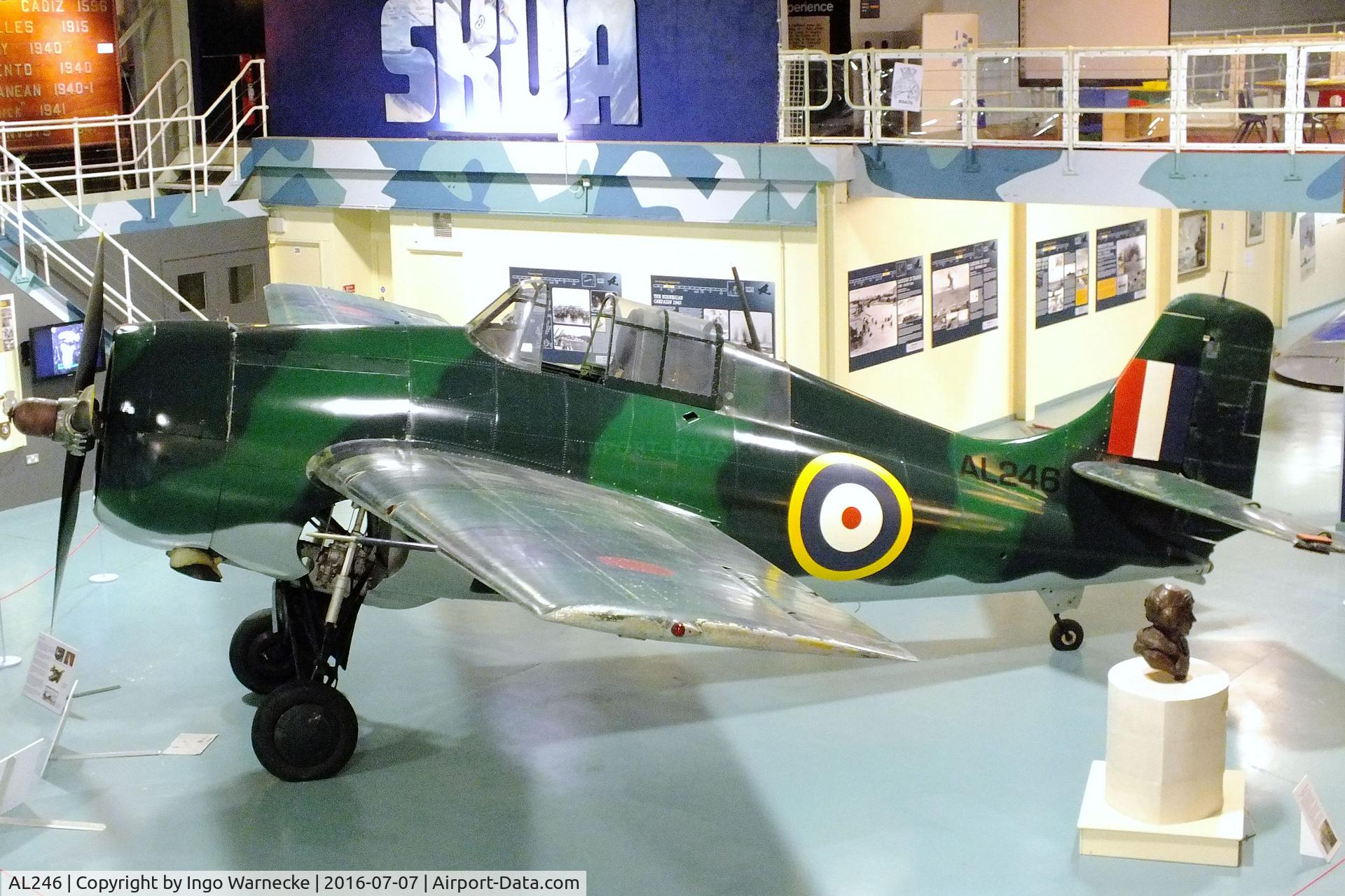 AL246, 1940 Grumman Martlet I C/N 663, Grumman Martlet I (F4F Wildcat) at the FAA Museum, Yeovilton