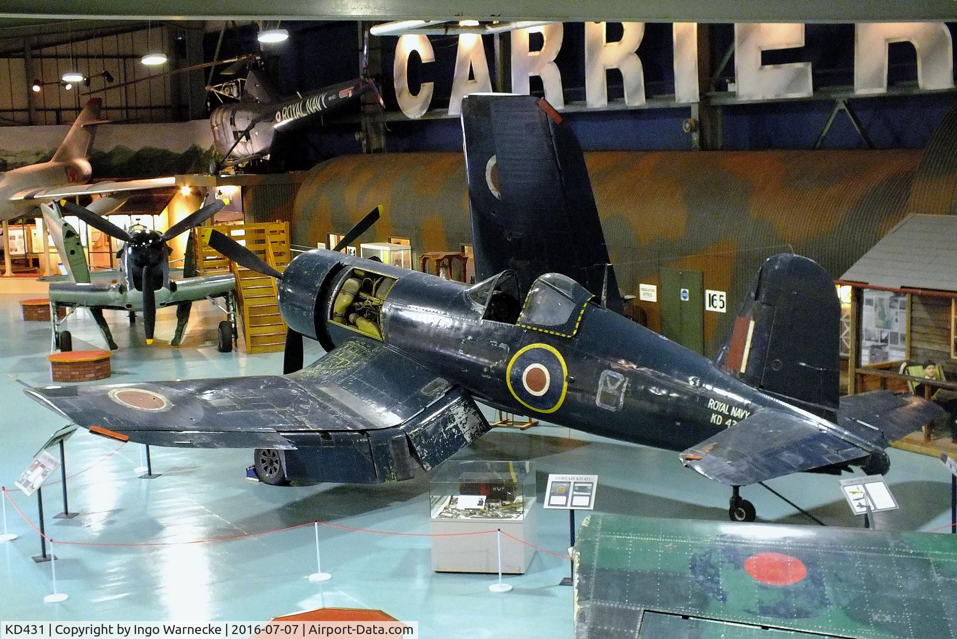 KD431, Goodyear FG-1D Corsair Mk.IV C/N 1871, Vought (Goodyear) FG-1D (F4U) Corsair IV at the FAA Museum, Yeovilton