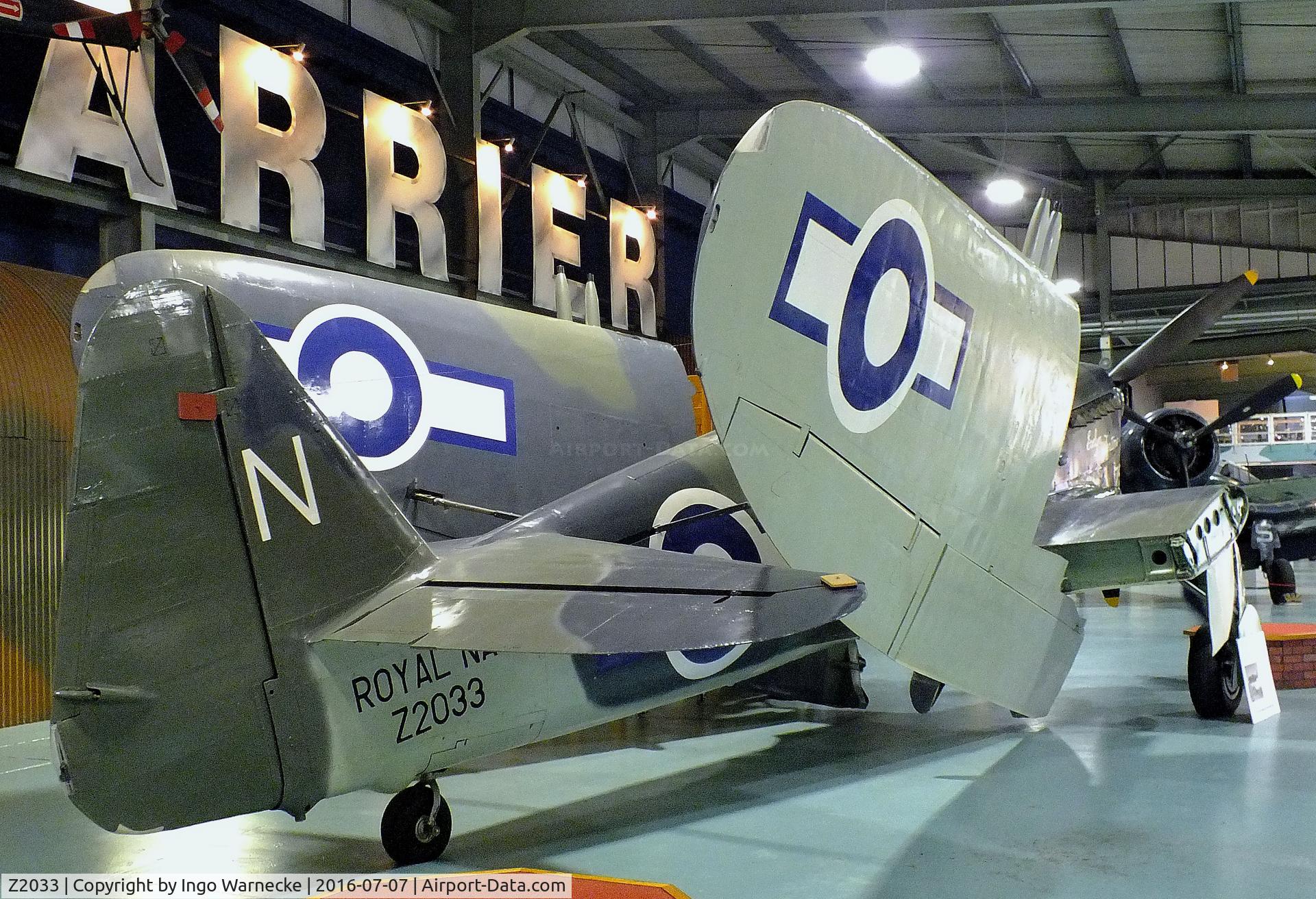 Z2033, 1944 Fairey Firefly 1 C/N F.5607, Fairey Firefly I at the FAA Museum, Yeovilton