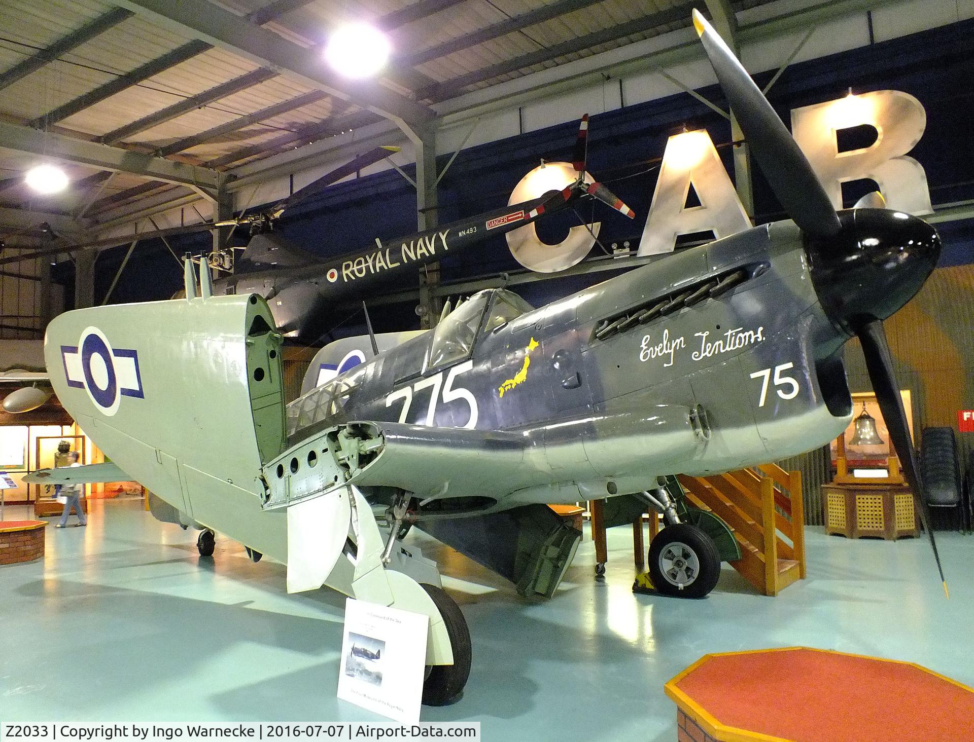 Z2033, 1944 Fairey Firefly 1 C/N F.5607, Fairey Firefly I at the FAA Museum, Yeovilton