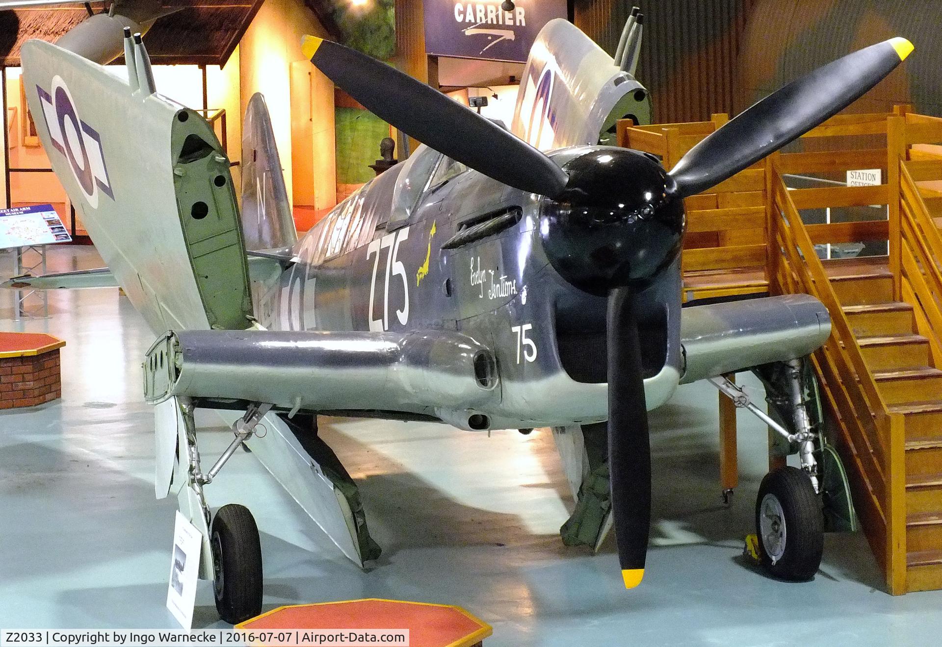 Z2033, 1944 Fairey Firefly 1 C/N F.5607, Fairey Firefly I at the FAA Museum, Yeovilton