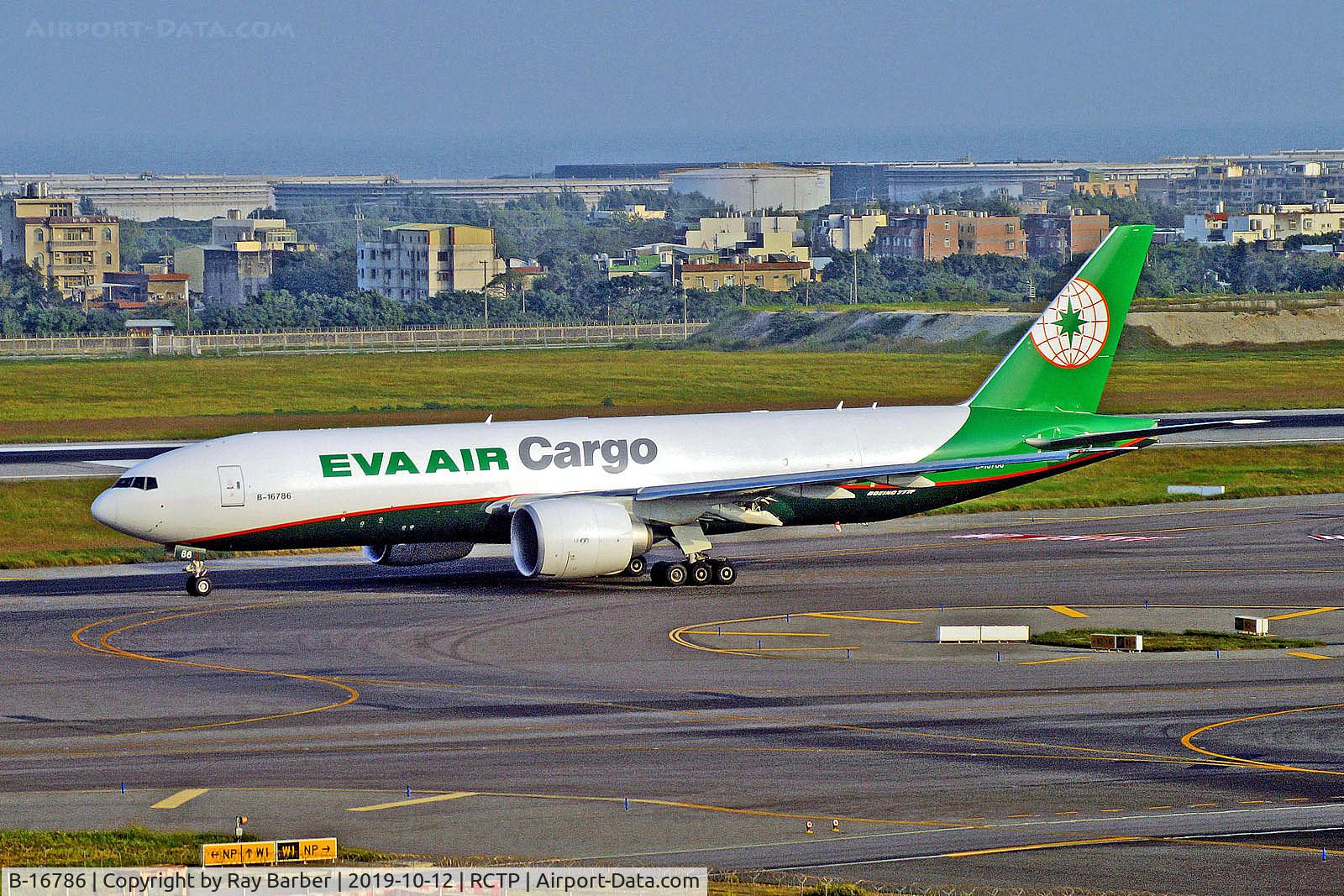 B-16786, 2019 Boeing 777-F5E C/N 62828, B-16786   Boeing 777-F5E [62828] (EVA air Cargo) Taipei-Taoyuan Int'l~B 12/10/2019