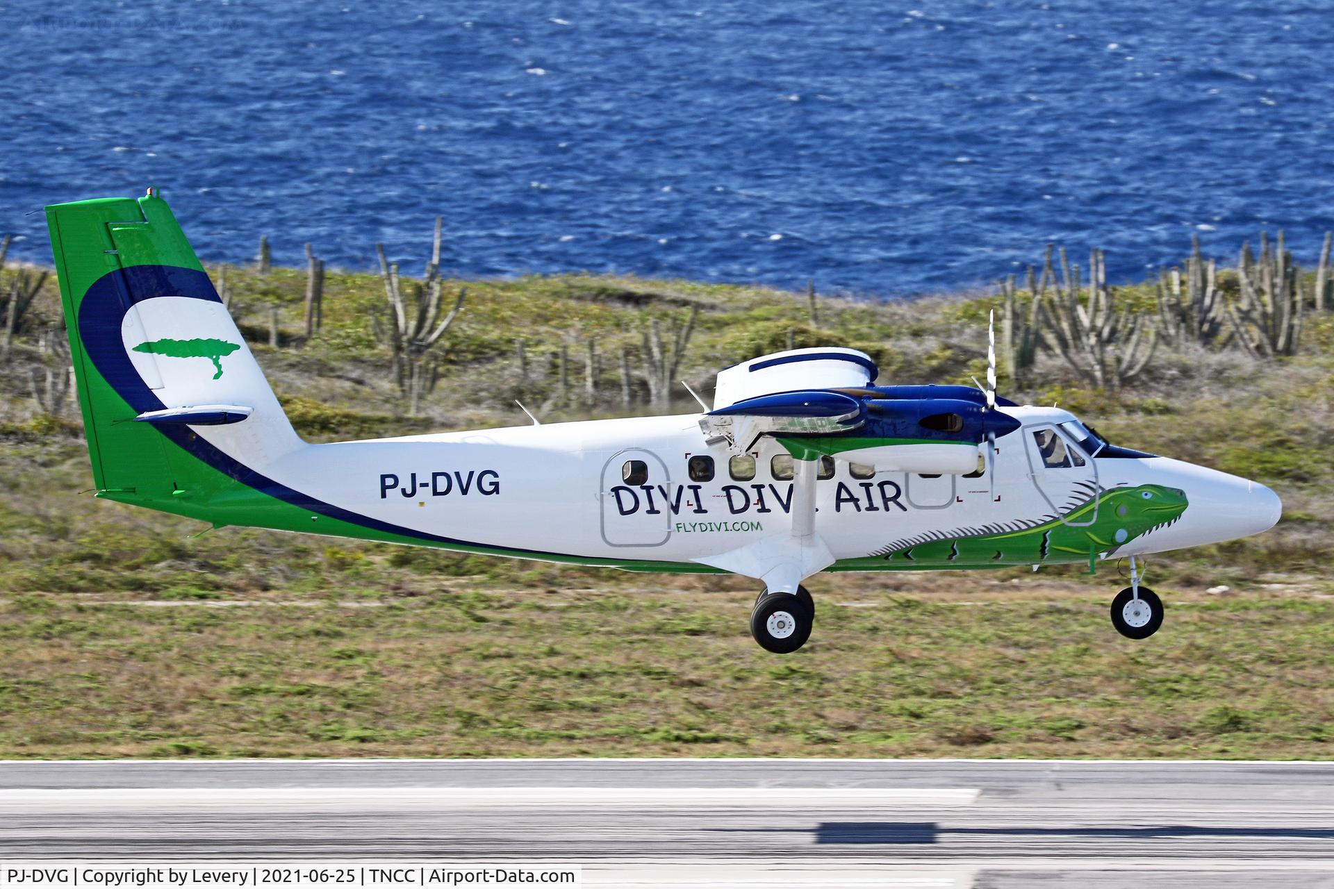 PJ-DVG, 1972 De Havilland Canada DHC-6-310 Twin Otter C/N 347, Low pass by Divi Divi Air newest famliy member 