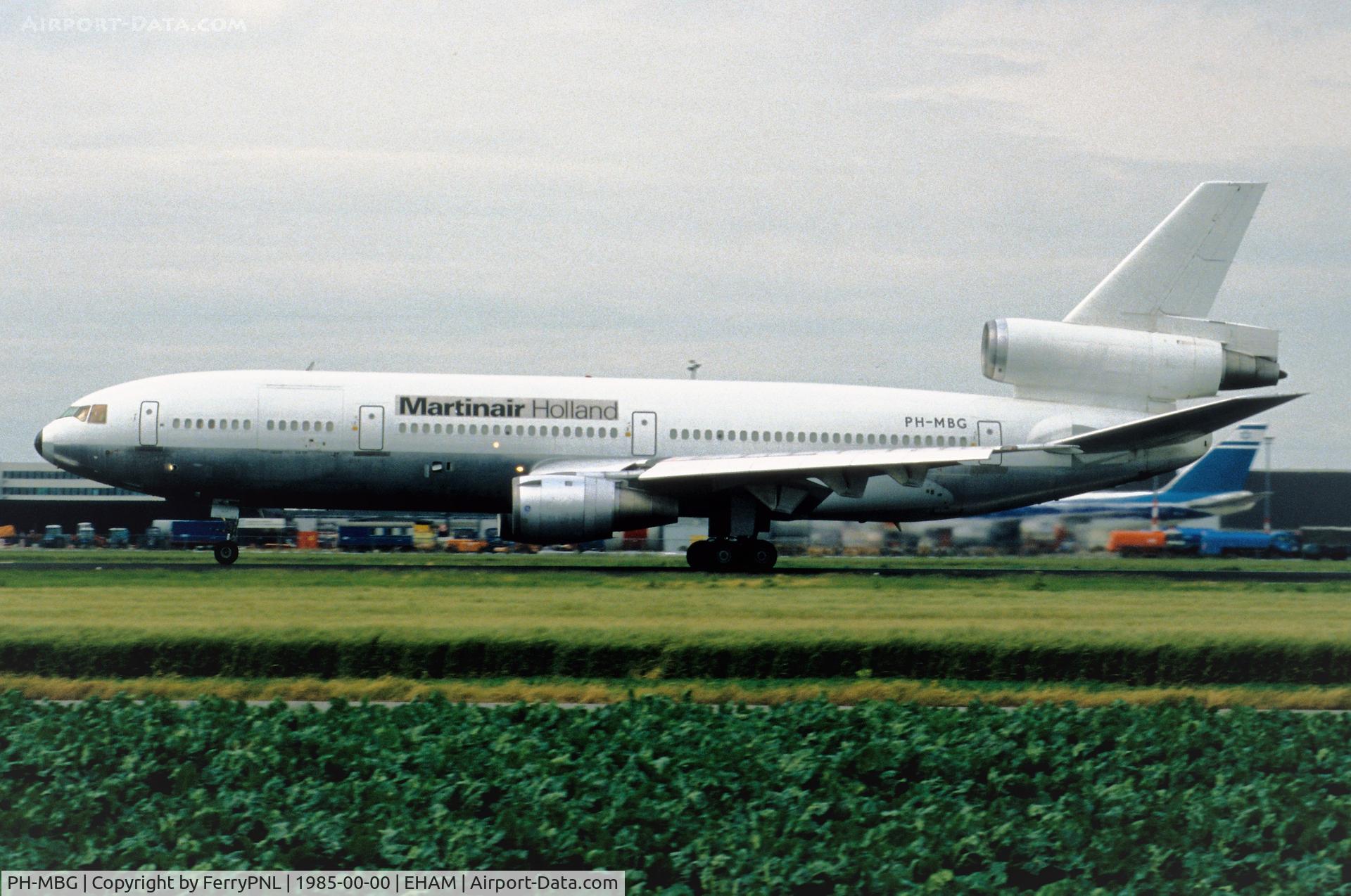 PH-MBG, 1973 McDonnell Douglas DC-10-30CF C/N 46891, Martinair DC-10-30 looking a bit pale.