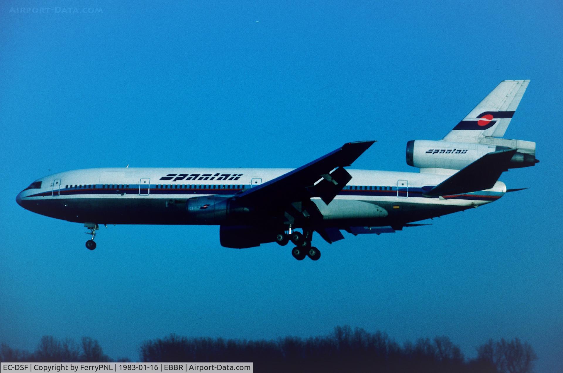 EC-DSF, 1978 McDonnell Douglas MD-10-30F C/N 46992, Landing of Spantax DC-10-30
