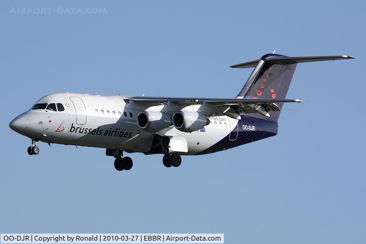 OO-DJR, 1996 British Aerospace Avro 146-RJ85 C/N E.2290, at bru