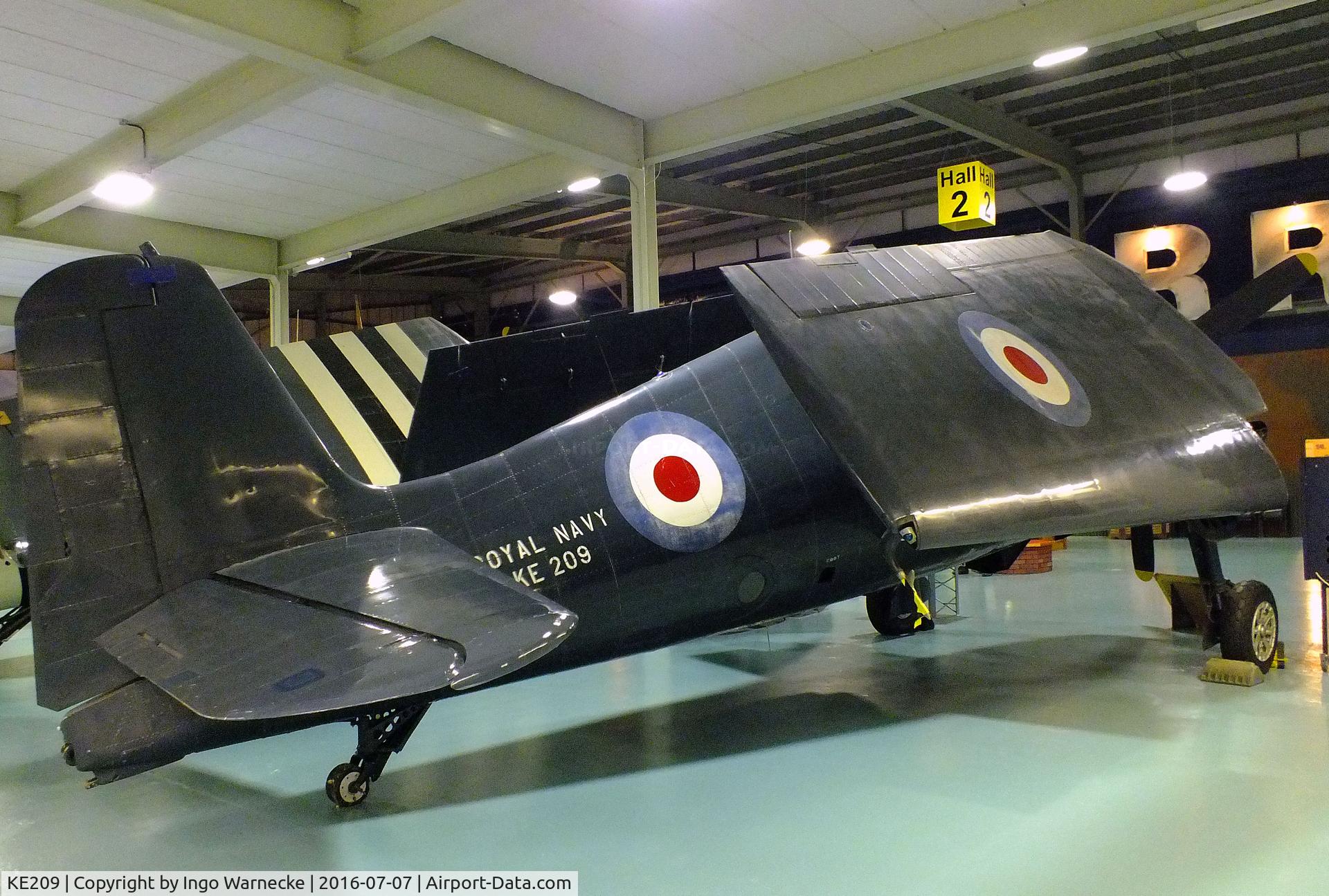 KE209, Grumman Hellcat II (G-50) C/N A-10924, Grumman Hellcat II (G-50 / F6F) at the FAA Museum, Yeovilton