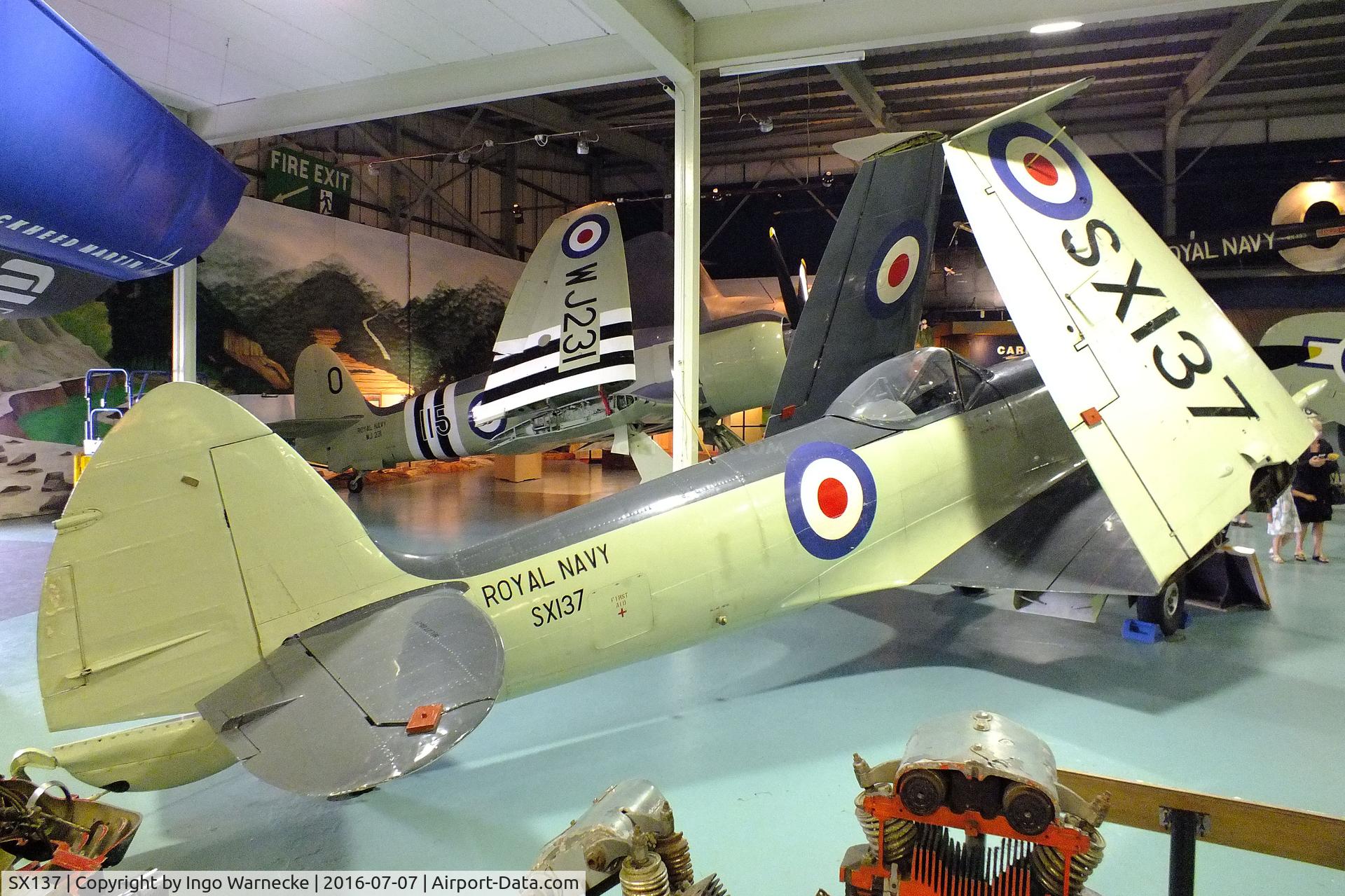 SX137, Supermarine 395 Seafire F.XVII C/N WASE1.5325, Supermarine Seafire F XVII at the FAA Museum, Yeovilton