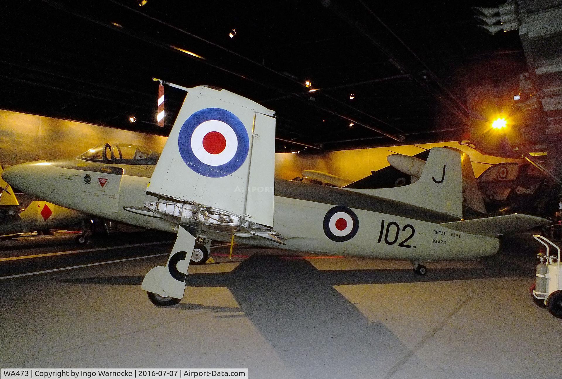 WA473, Supermarine Attacker F.1 C/N Not found WA473, Supermarine Attacker F1 at the FAA Museum, Yeovilton