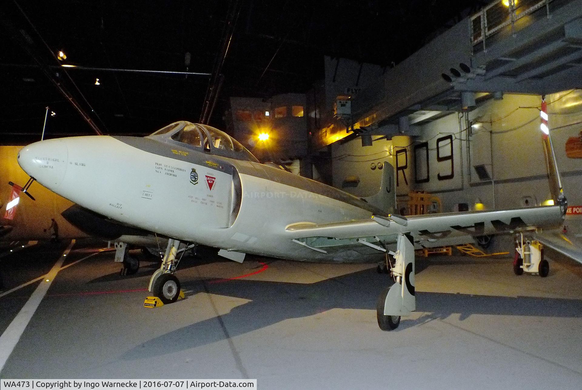 WA473, Supermarine Attacker F.1 C/N Not found WA473, Supermarine Attacker F1 at the FAA Museum, Yeovilton
