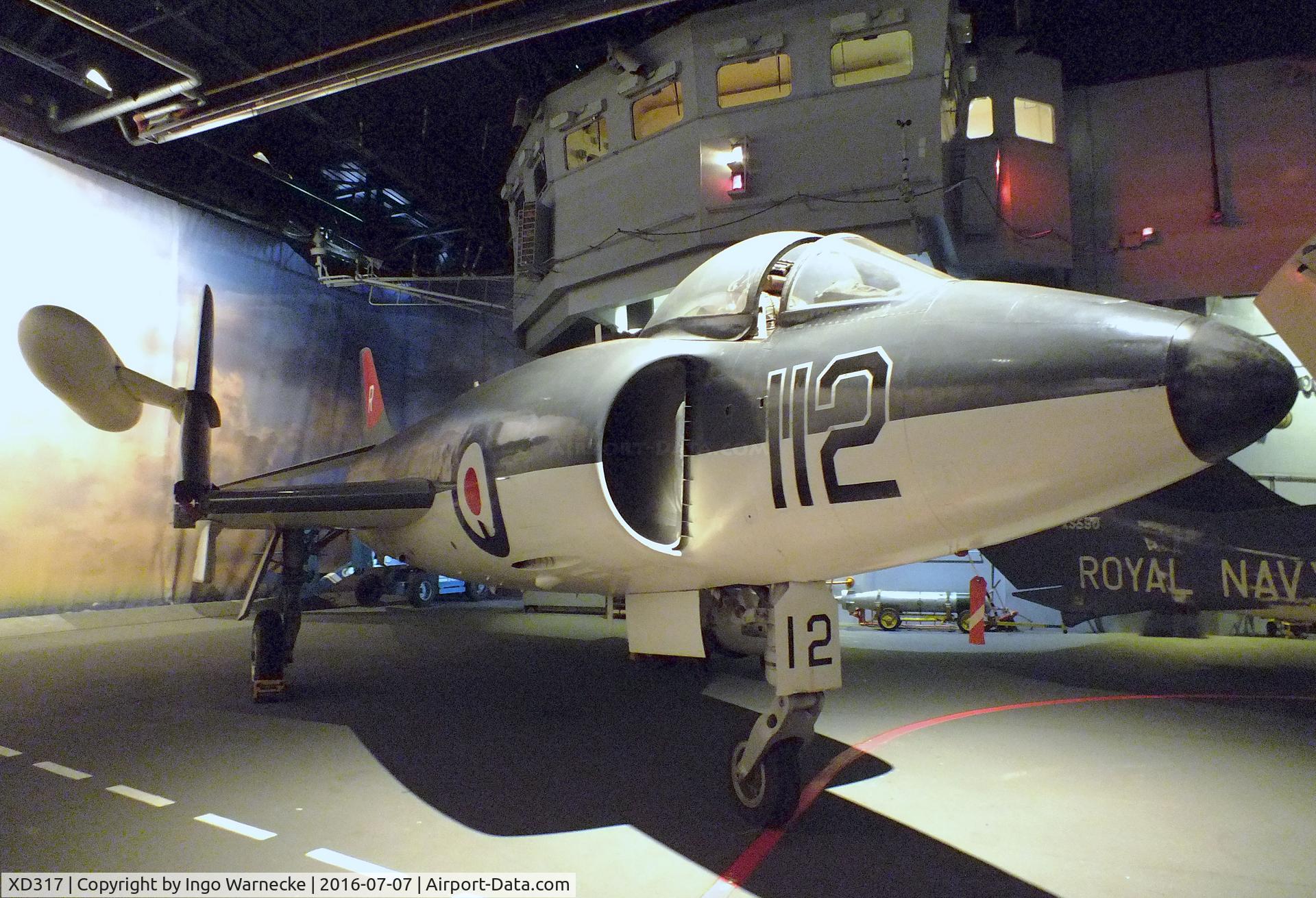 XD317, Supermarine Scimitar F.1 C/N Not found XD317, Supermarine Scimitar F1 at the FAA Museum, Yeovilton
