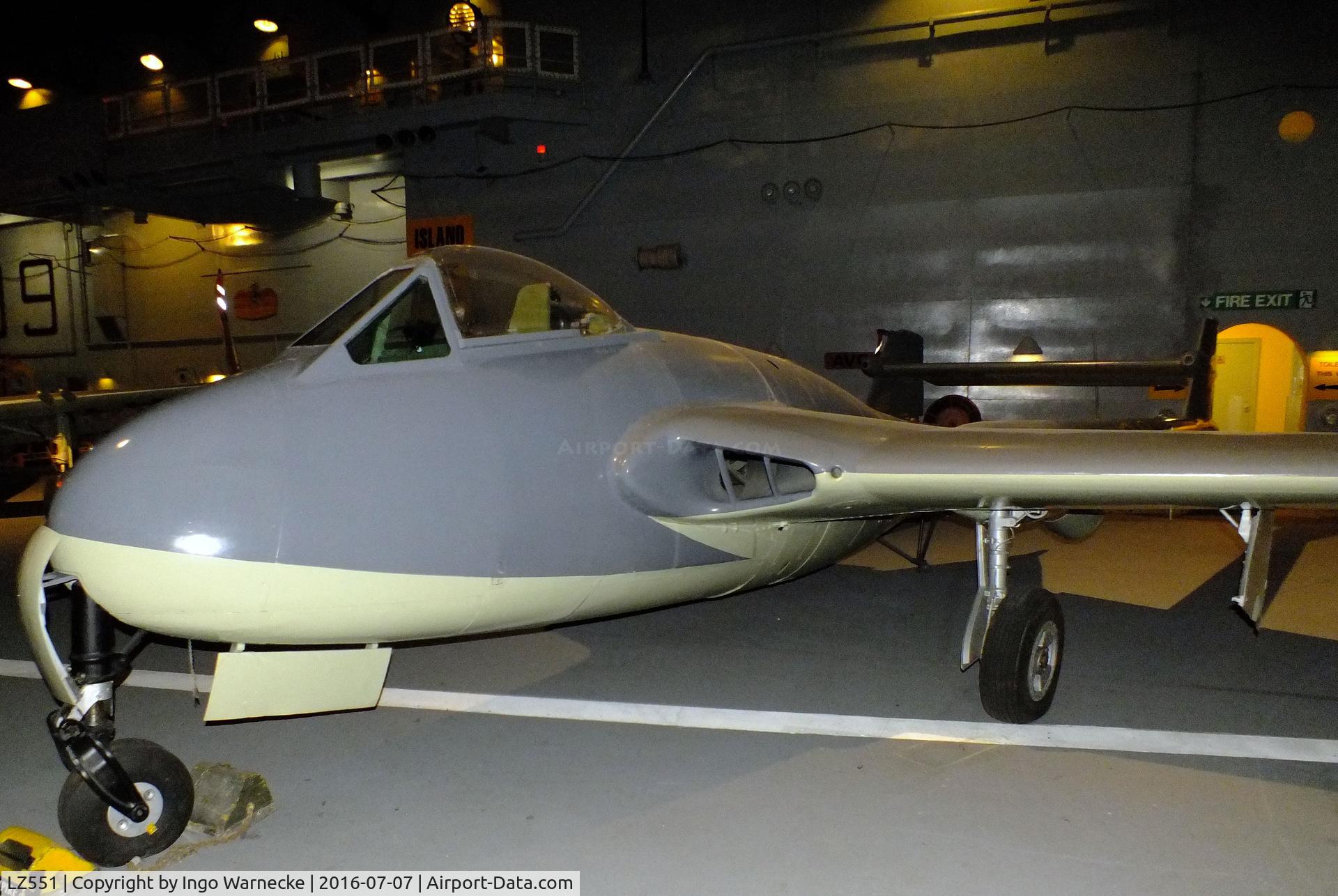 LZ551, De Havilland Sea Vampire 1 C/N Not found LZ551, De Havilland D.H.100 Sea Vampire 1 at the FAA Museum, Yeovilton