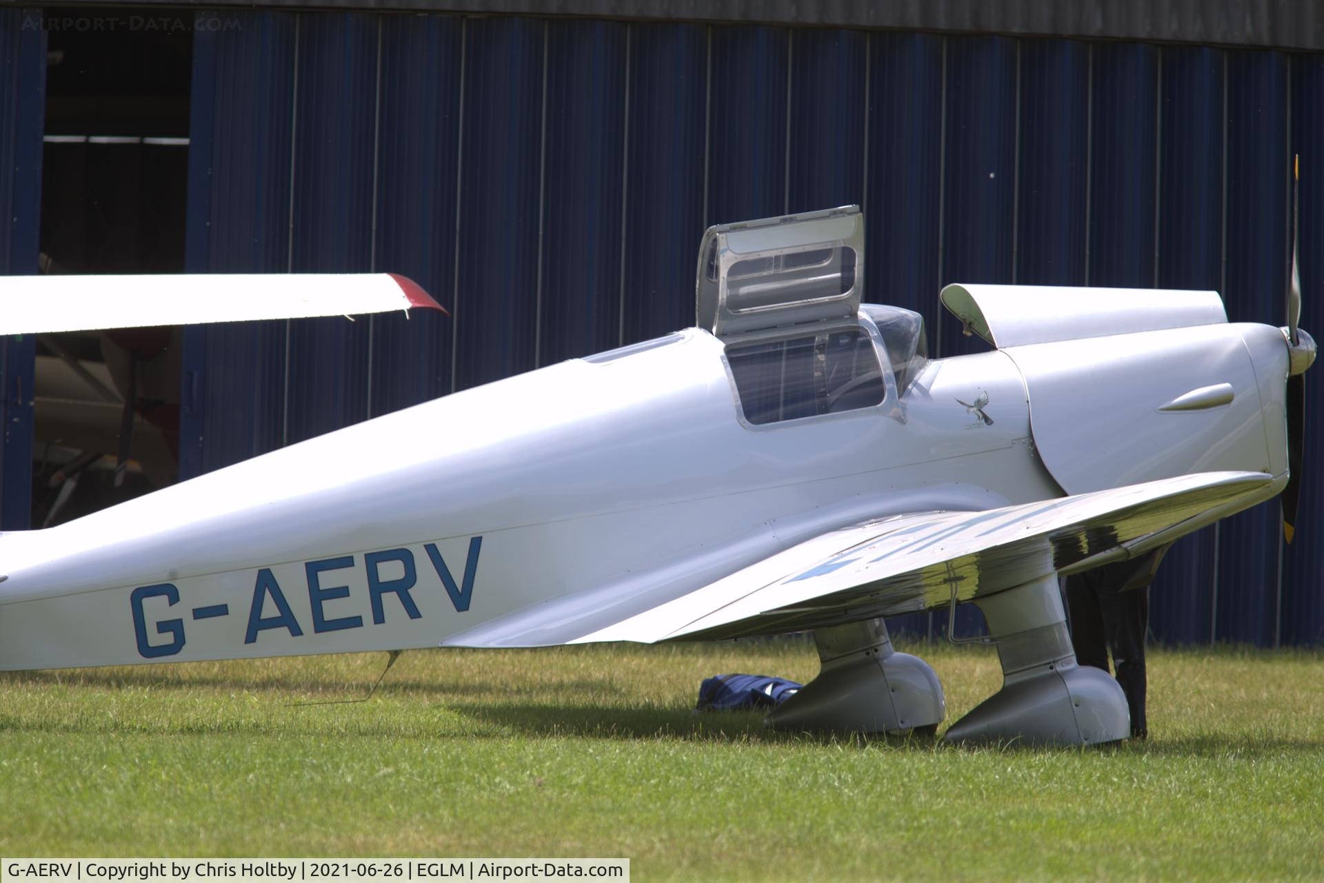 G-AERV, 1936 Miles M11A Whitney Straight C/N 307, 1936 Miles Whitney Straight being made ready for flight at White Waltham, Berkshire