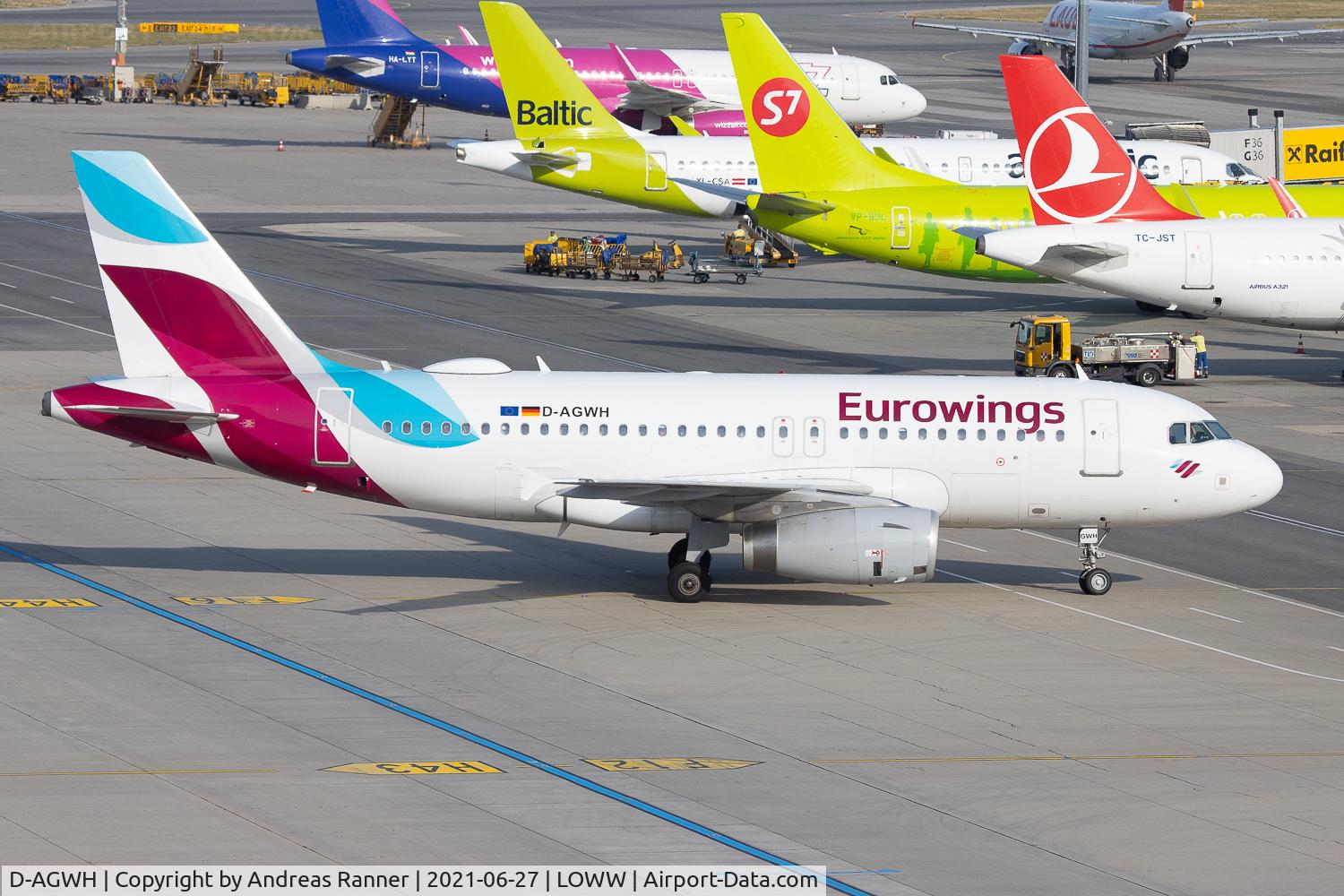 D-AGWH, 2007 Airbus A319-132 C/N 3352, Eurowings A319