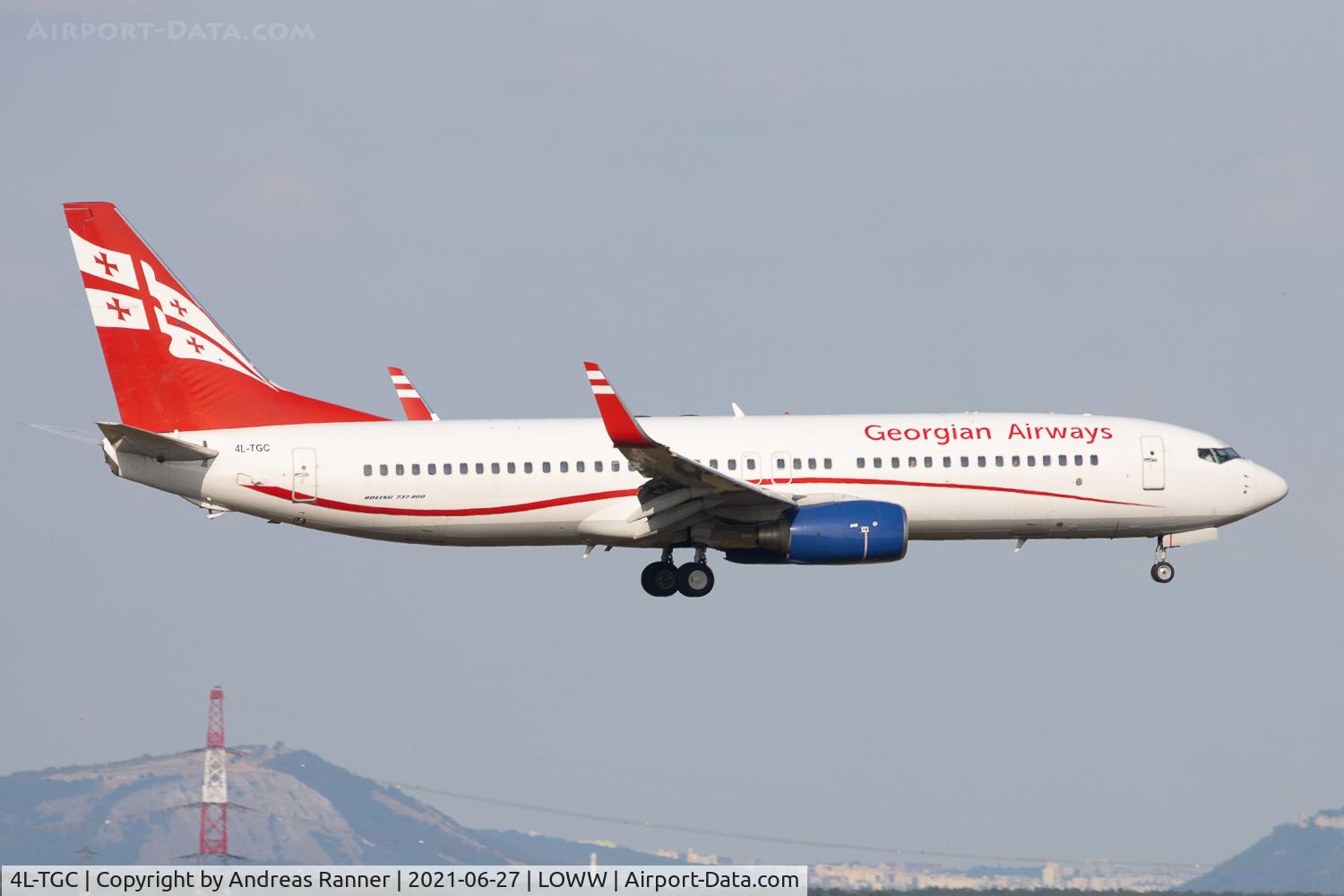 4L-TGC, 2007 Boeing 737-8FH C/N 35092, Georgian Airways Boeing 737
