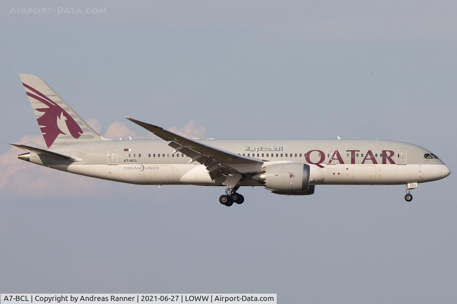 A7-BCL, 2012 Boeing 787-8 Dreamliner C/N 38330, Qatar Airways Boeing 787