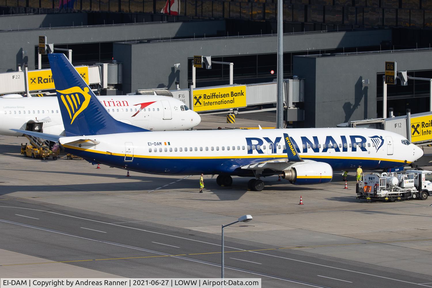 EI-DAM, 2003 Boeing 737-8AS C/N 33719, Ryanair Boeing 737