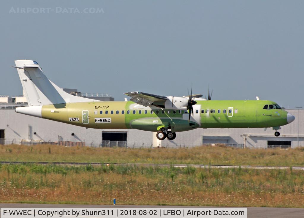 F-WWEC, 2018 ATR 72-600 C/N 1523, C/n 1523 - For Iran Air as EP-ITP but Ntu... Delivered to Easyfly as HK-5294