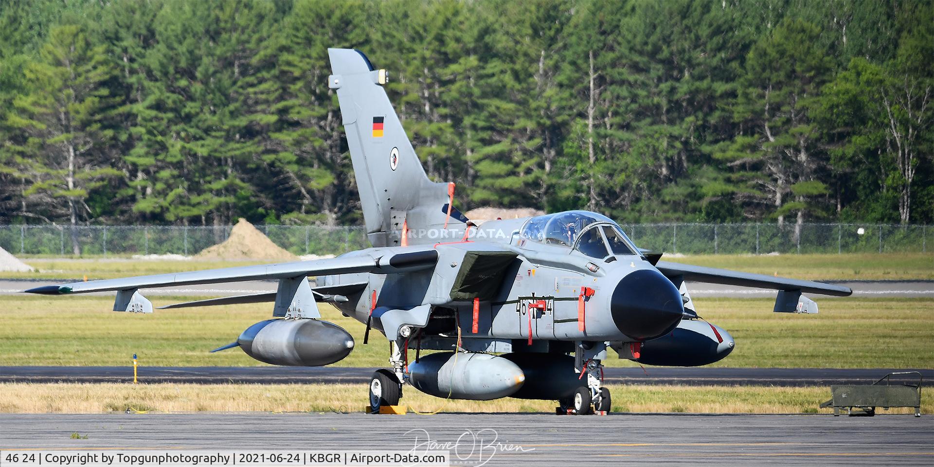 46 24, 1989 Panavia Tornado ECR C/N 818/GS257/4324, Came over for Red Flag, but wasn't ready to move to Nellis.
