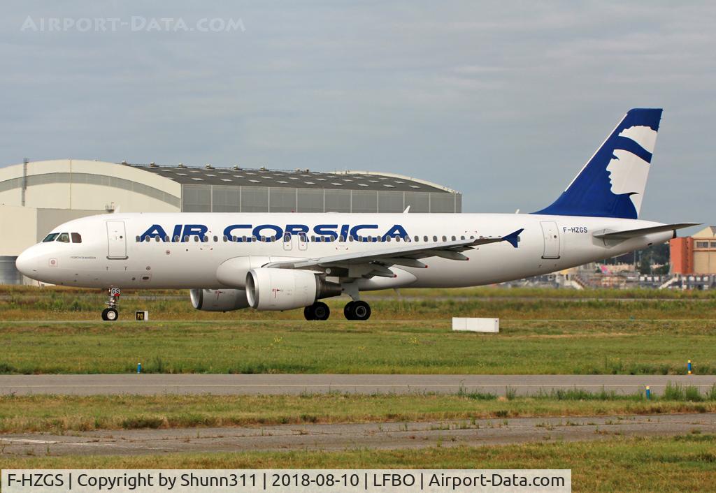 F-HZGS, 2000 Airbus A320-214 C/N 1286, Taxiing holding point rwy 32R for departure...