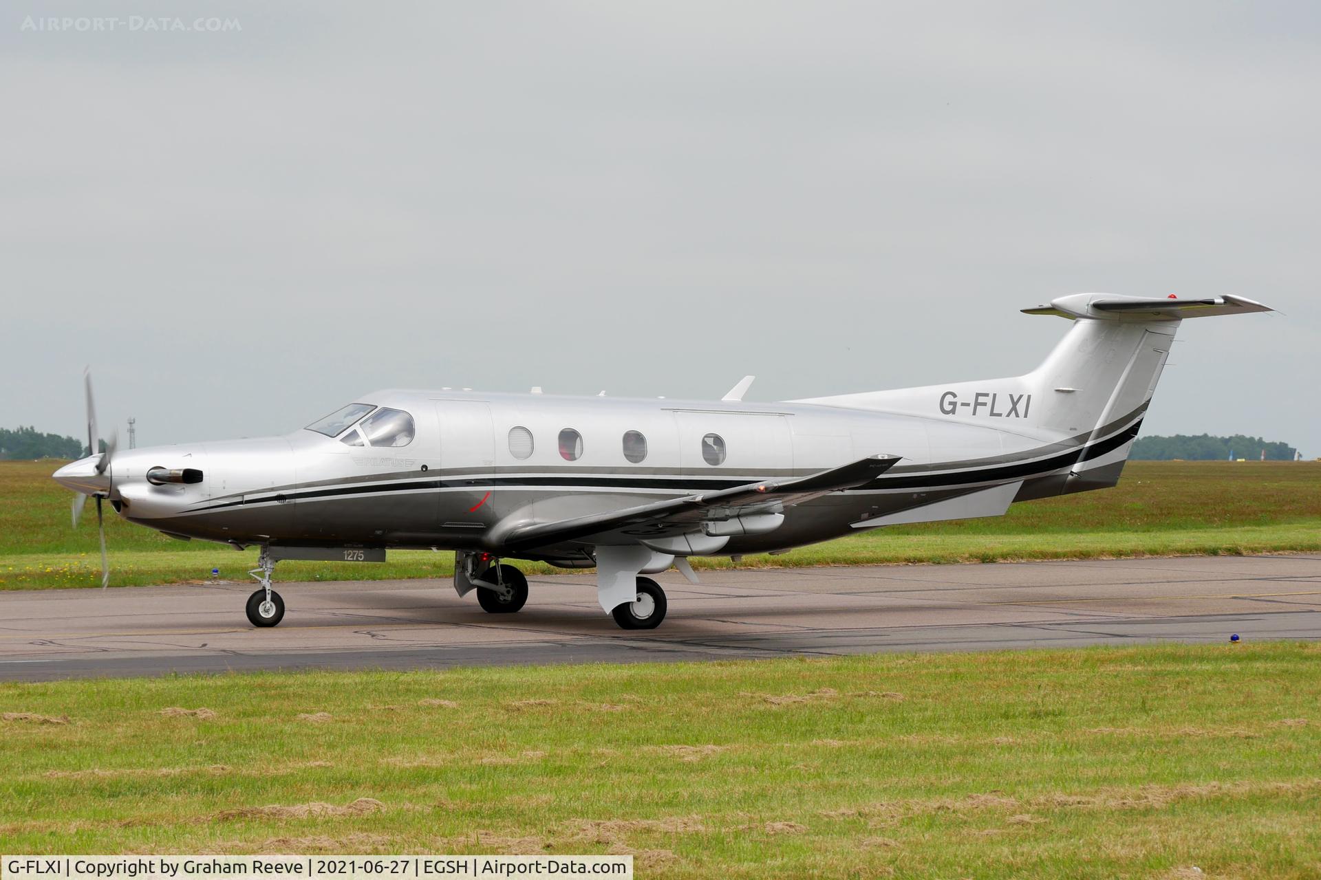 G-FLXI, 2011 Pilatus PC-12/47E C/N 1275, Just landed at Norwich.