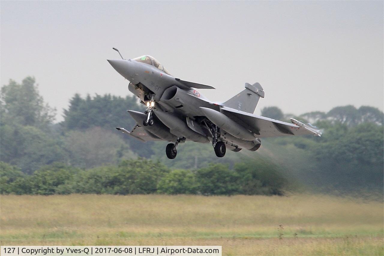 127, Dassault Rafale C C/N 127, Dassault Rafale C, Take off rwy 26, Landivisiau Naval Air Base (LFRJ) Tiger Meet 2017