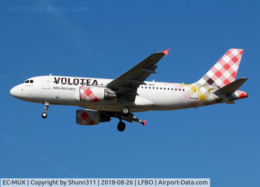 EC-MUX, 2003 Airbus A319-111 C/N 2037, Landing rwy 32L