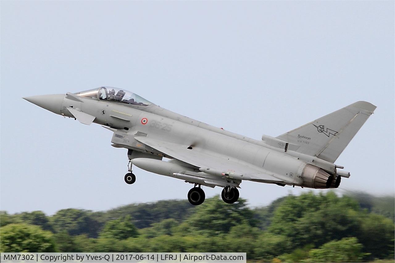 MM7302, Eurofighter EF-2000 Typhoon S C/N IS034, Eurofighter EF-2000 Typhoon S, Take off rwy 26, Landivisiau Naval Air Base (LFRJ) Tiger Meet 2017