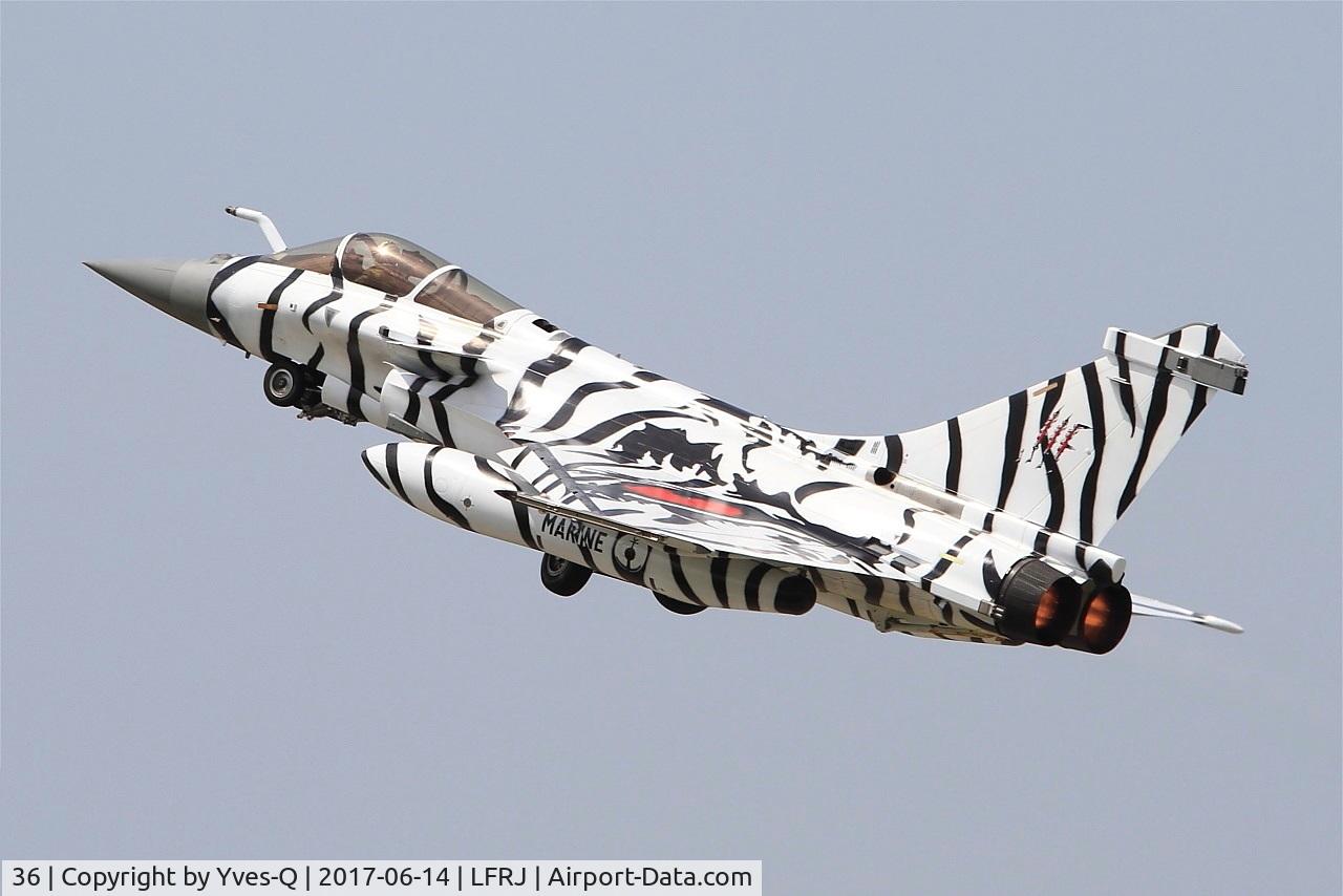 36, Dassault Rafale M C/N 36, Dassault Rafale M, Take off rwy 26, Landivisiau Naval Air Base (LFRJ) Tiger Meet 2017